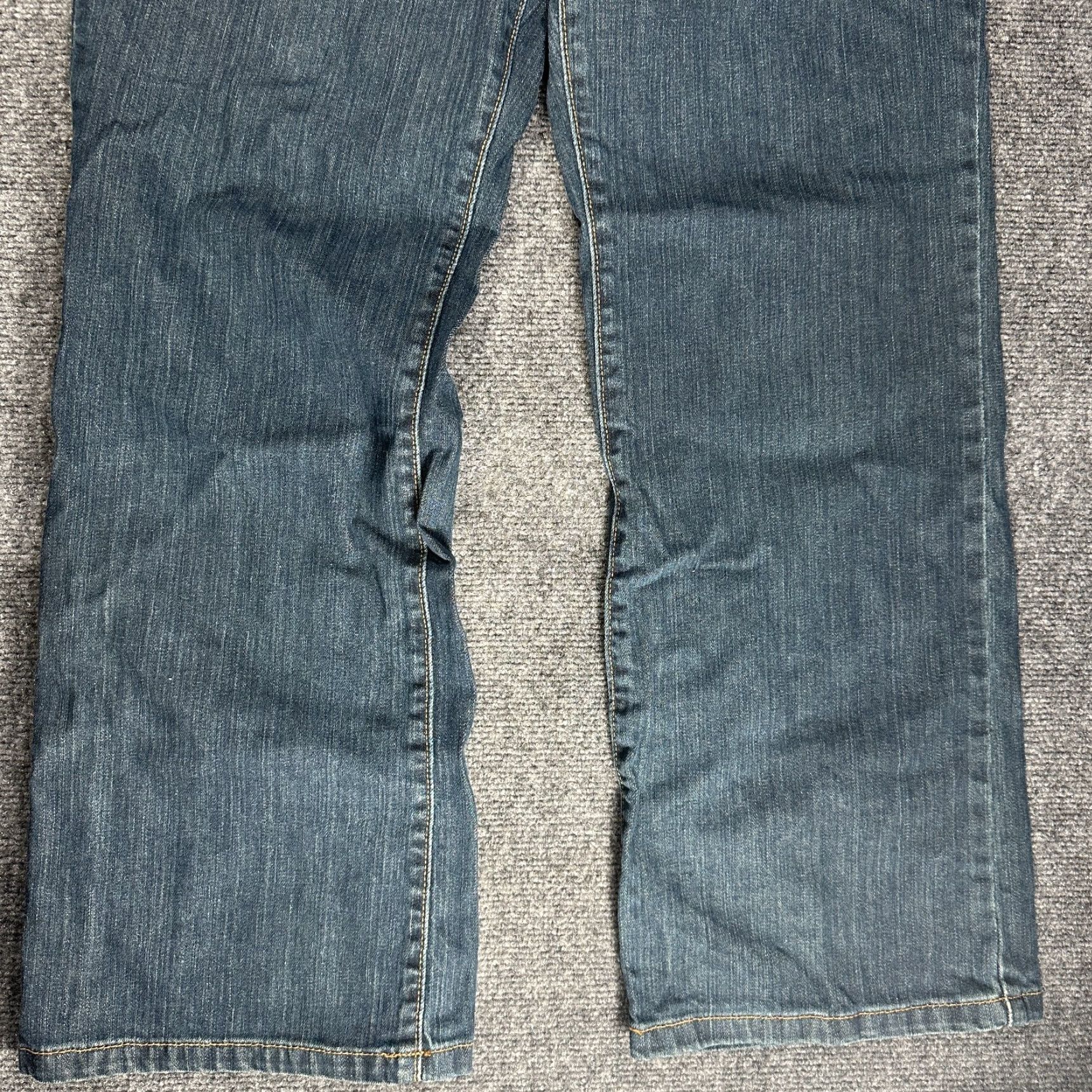 Eddie Bauer VINTAGE? No — Eddie Bauer Jeans Women? 16 Cotton Stretch 5-Pocket Five-Pocket Zipper Regular Straight Blue Denim Size 38" / US 16 / IT 52 - 2 Thumbnail