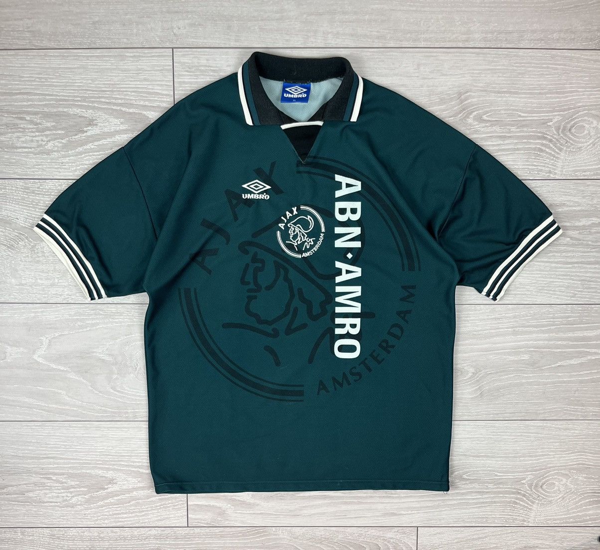 Umbro Umbro Ajax Vintage 1995 Away Kit Soccer Jersey Shirt Size US XL / EU 56 / 4 - 1 Thumbnail
