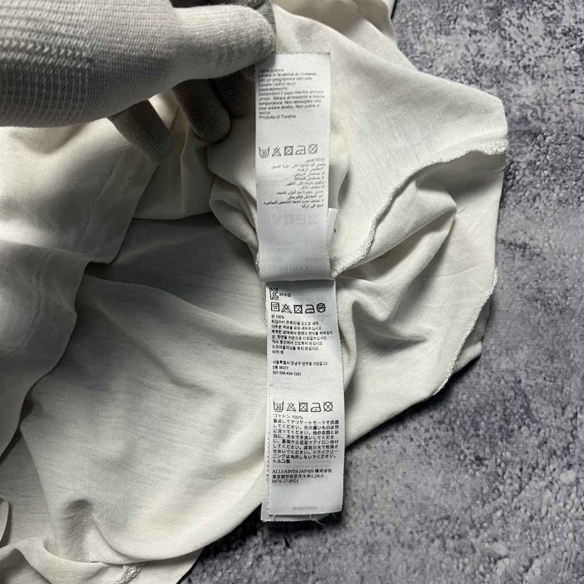 Allsaints Vintage Allsaints White Basic Tee Streetwear Y2K Designer Size US S / EU 44-46 / 1 - 9 Thumbnail