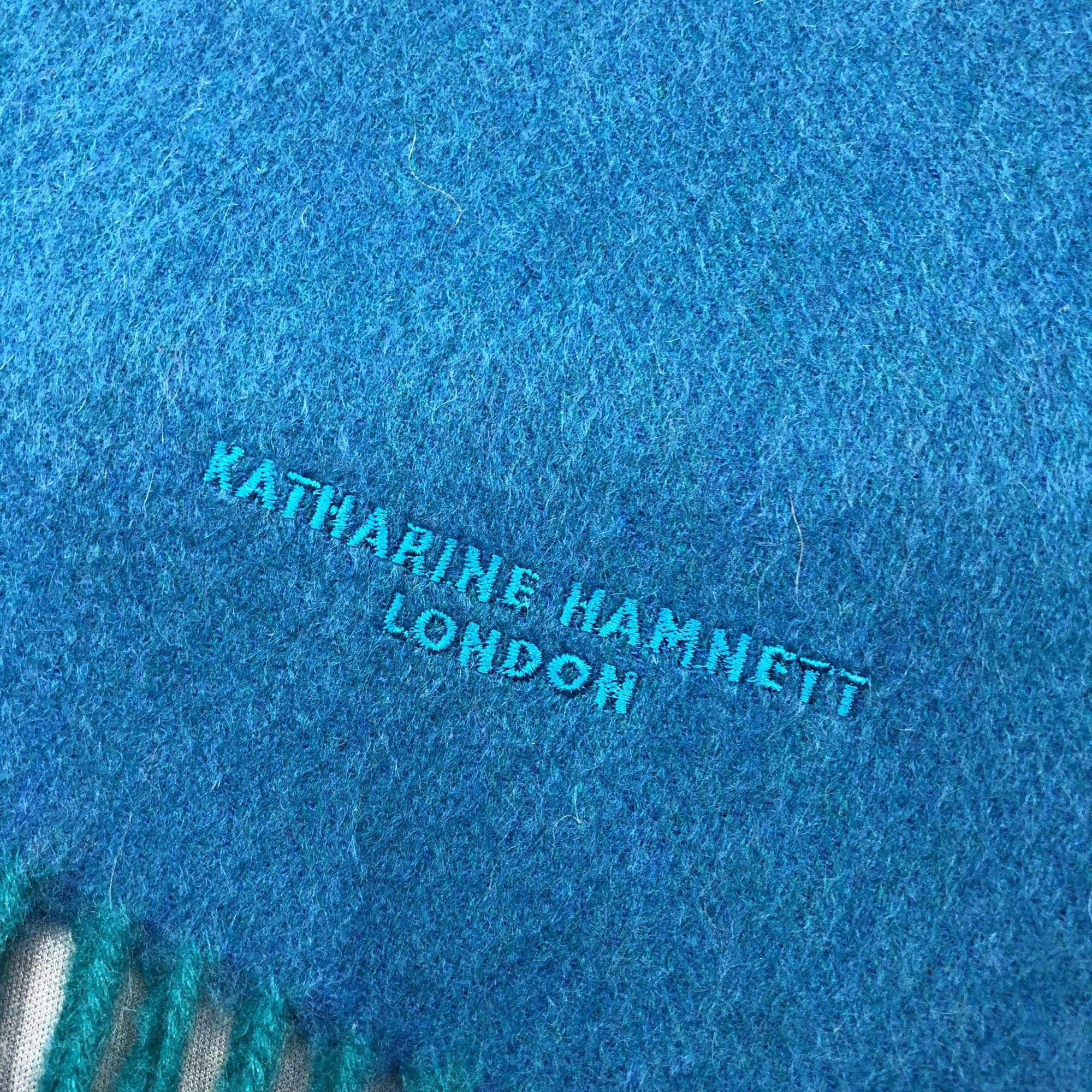 Katharine Hamnett London Vintage Katharine Hamnett Scarf Muffler Wool Winter Scarves Size ONE SIZE - 4 Thumbnail