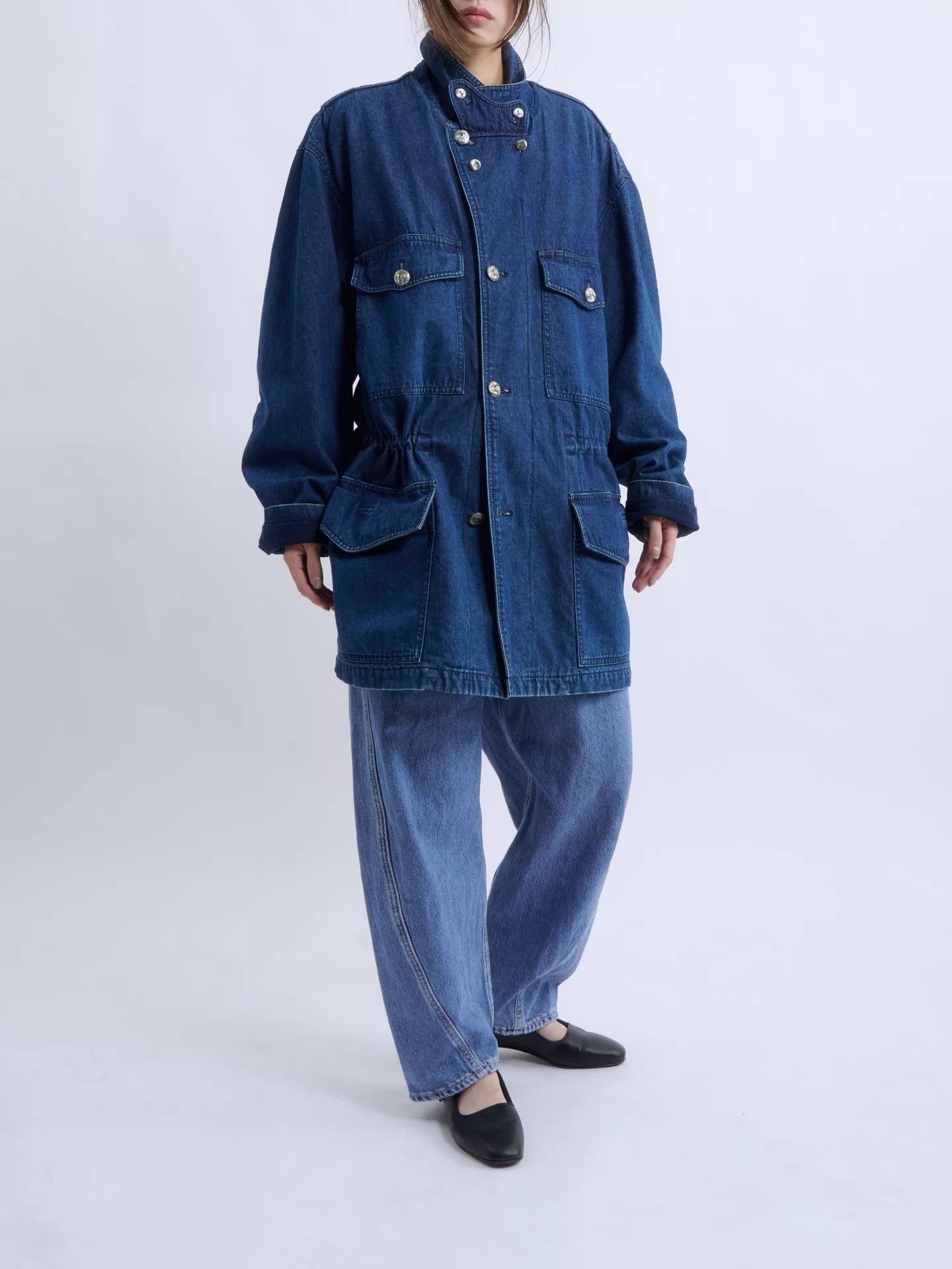 Other Jean of Plantation 80s Rare Denim M65 Silver Button Size US L / EU 52-54 / 3 - 1 Thumbnail