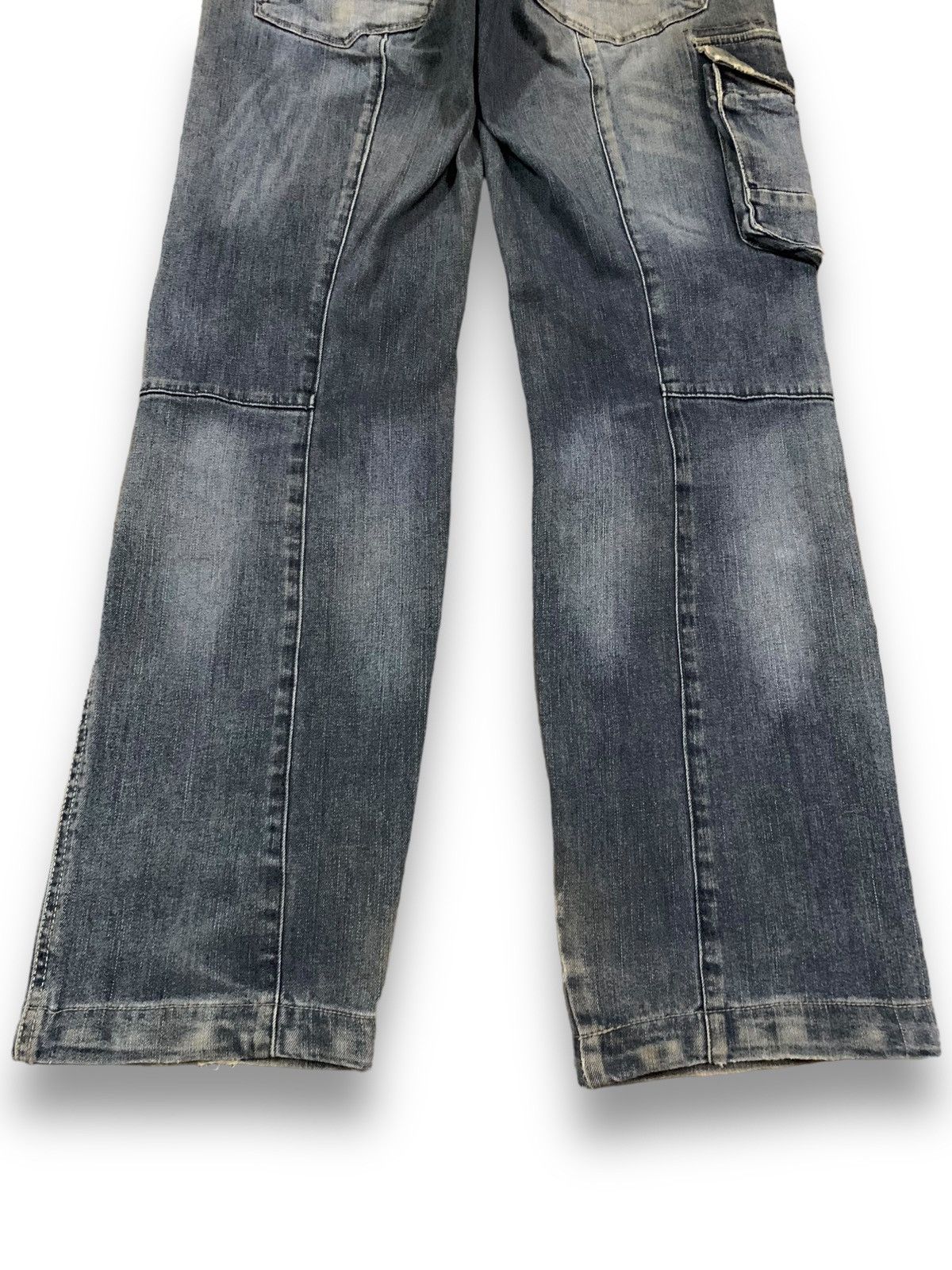 Japanese Brand Japanese Brand Mud Wash Double Knee Multipockets Cargo Jeans Size US 32 / EU 48 - 15 Thumbnail