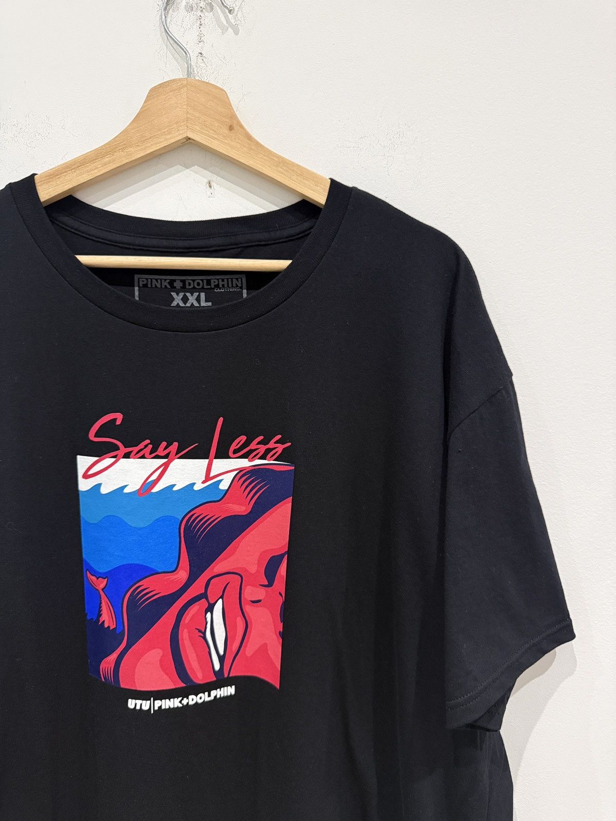 Pink Dolphin Pink Dolphin Say Less Graphic Shirt Black Size: XXL Size US XXL / EU 58 / 5 - 2 Thumbnail