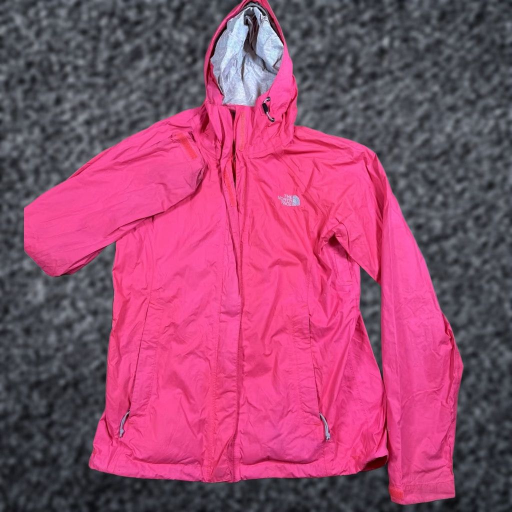 The North Face The North Face Jacket Womens Small Logo Full Zip Hyvent 2.5L Windbreaker Raincoat Pink S Womens Size S / US 4 / IT 40 - 1 Thumbnail