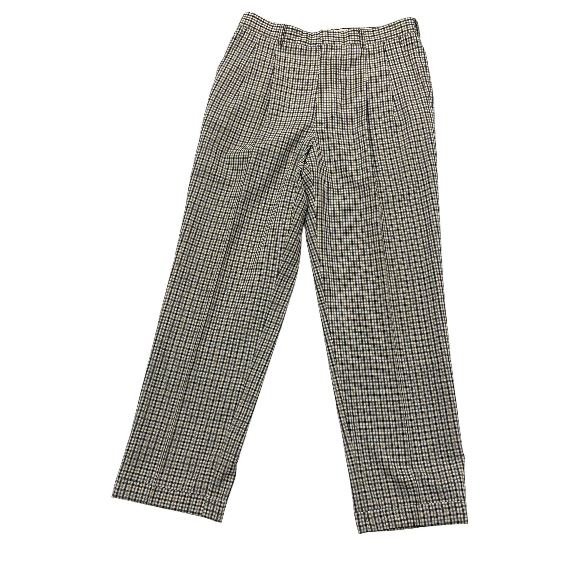 Pierre Cardin Vtg Pierre Cardin OVERCHECK Shadow Plaid Trousers Size US 32 / EU 48 - 2 Thumbnail