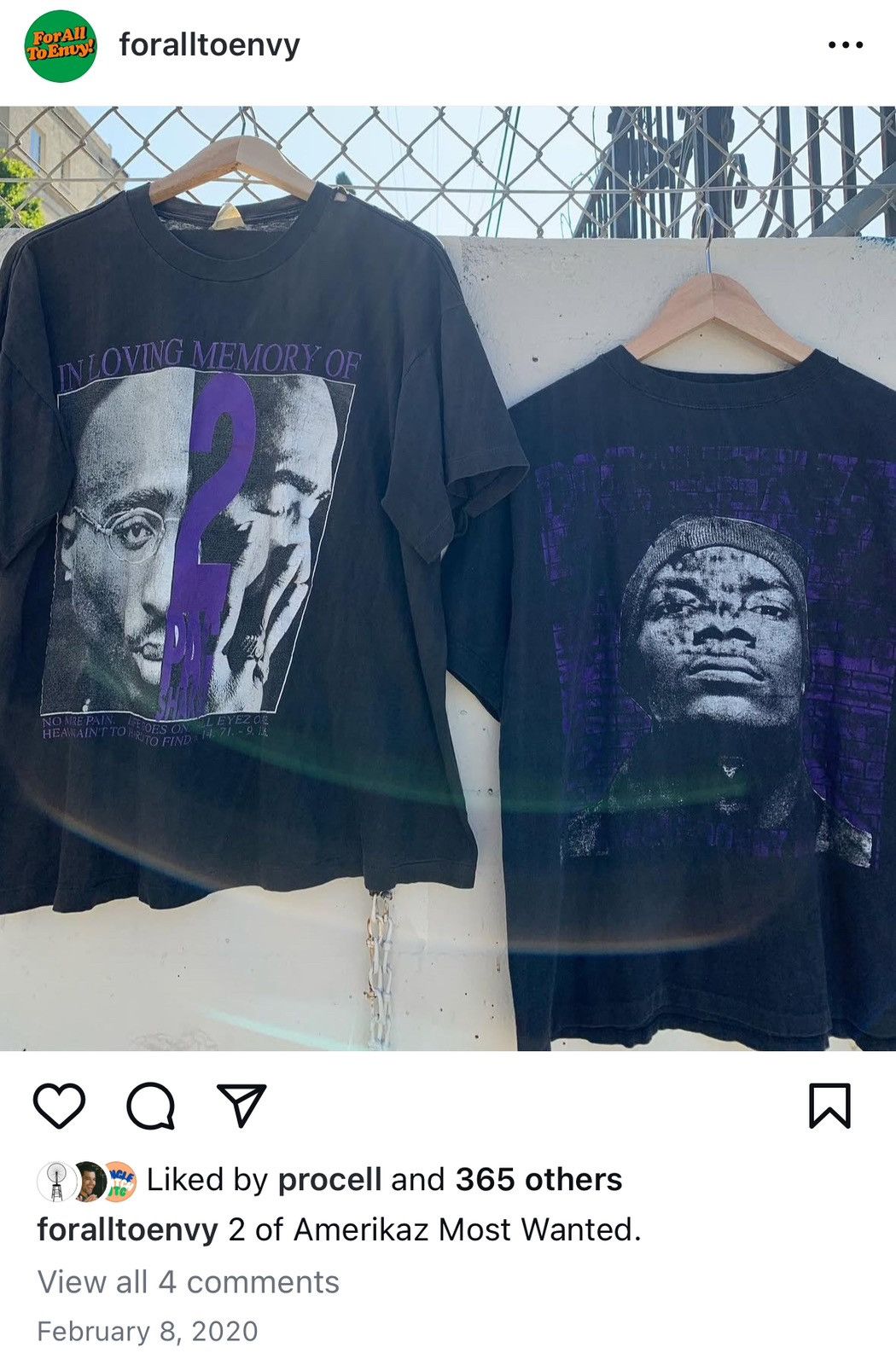 Rap Tees Rare vintage 90s 2pac Tupac Shakur memorial rap tee t shirt Size US XL / EU 56 / 4 - 2 Thumbnail