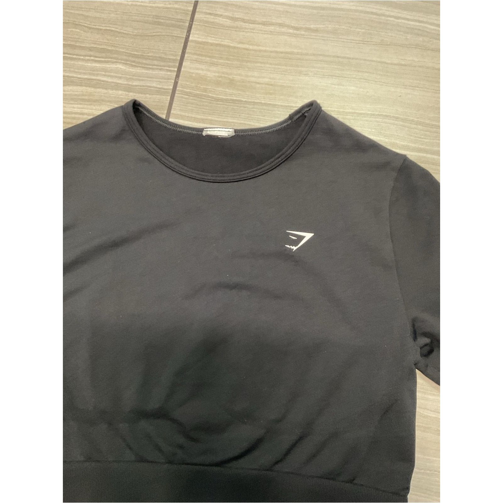 Gymshark Gymshark Black Long Sleeve Cropped Performance Top Size S / US 4 / IT 40 - 4 Thumbnail