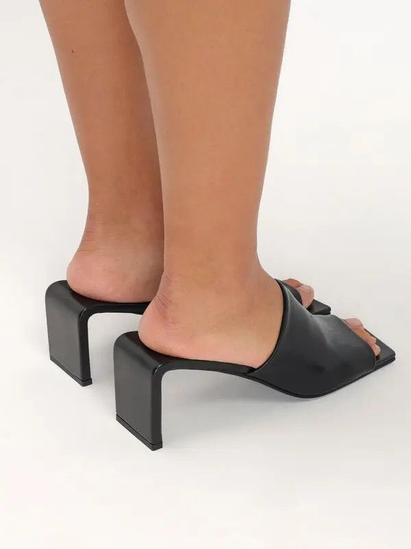 Jil Sander o1w1db10825 Heeled Sandals in Black Size US 8 / IT 38 - 3 Thumbnail