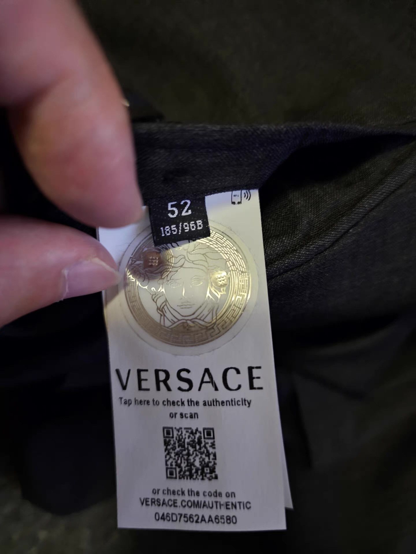 Versace Versace Men's Wool Suit Set. Size 52R - 7 Thumbnail