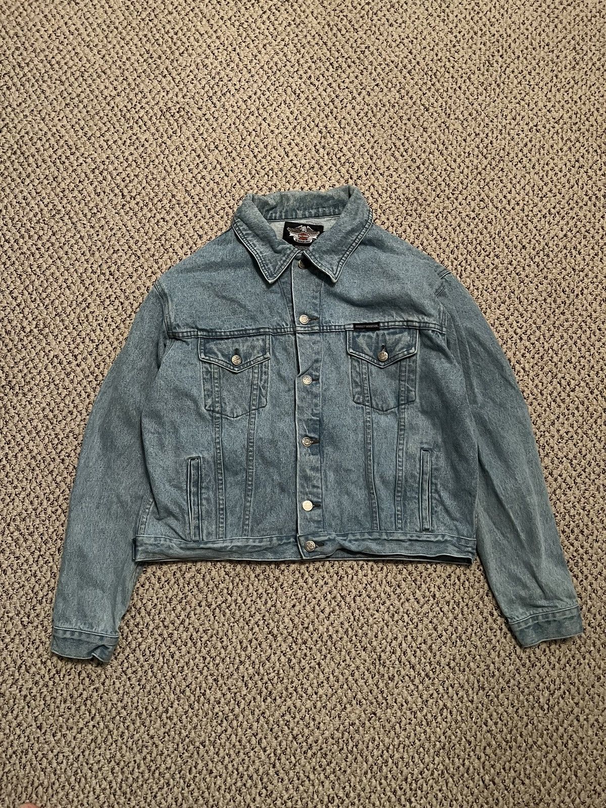 Harley Davidson Denim Trucker Jacket