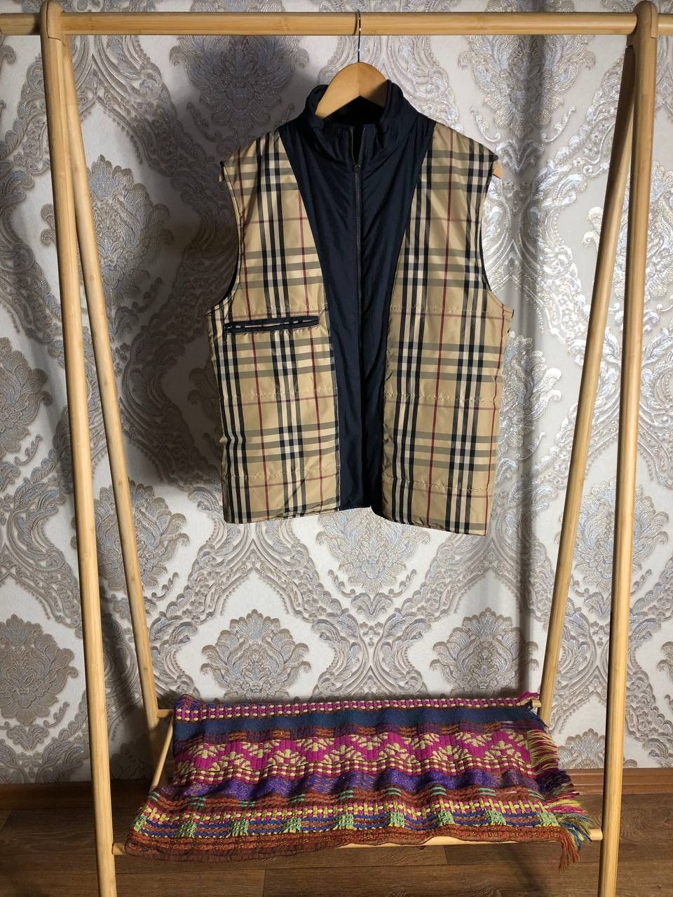 Burberry × Vintage VERY RARE BURBERRY MONOGRAM VESTS DOWN JAKCET DESIGNER DELUX Size US M / EU 48-50 / 2 - 1 Thumbnail