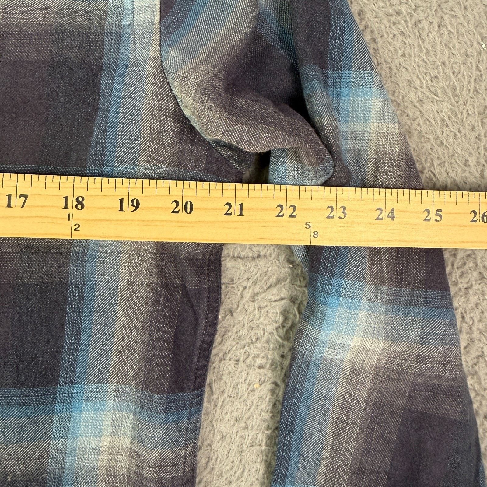 RRL Ralph Lauren RRL Ralph Lauren Shirt M Purple Shadow Plaid Loop Collar Size US M / EU 48-50 / 2 - 6 Thumbnail