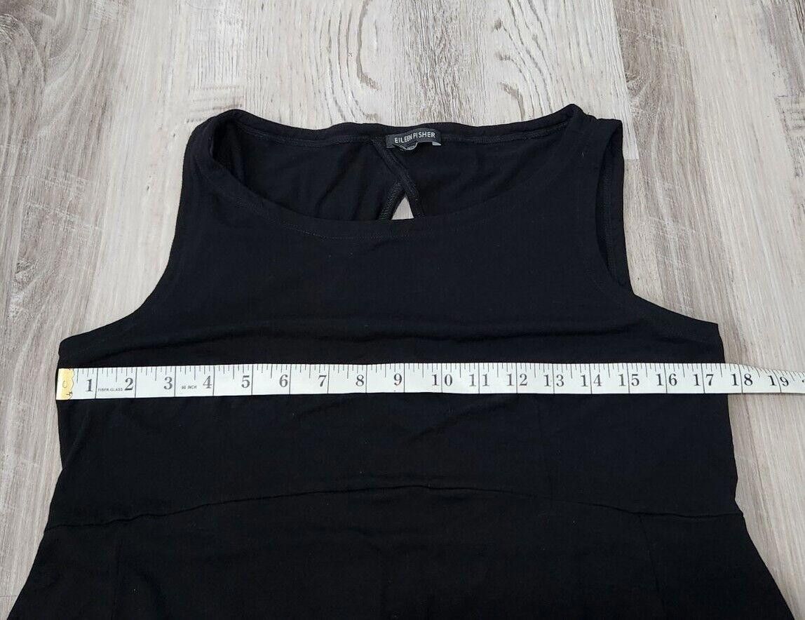 Eileen Fisher Eileen Fisher Dress Medium Black Sleeveless Stretch Sheath Size M / US 6-8 / IT 42-44 - 6 Thumbnail