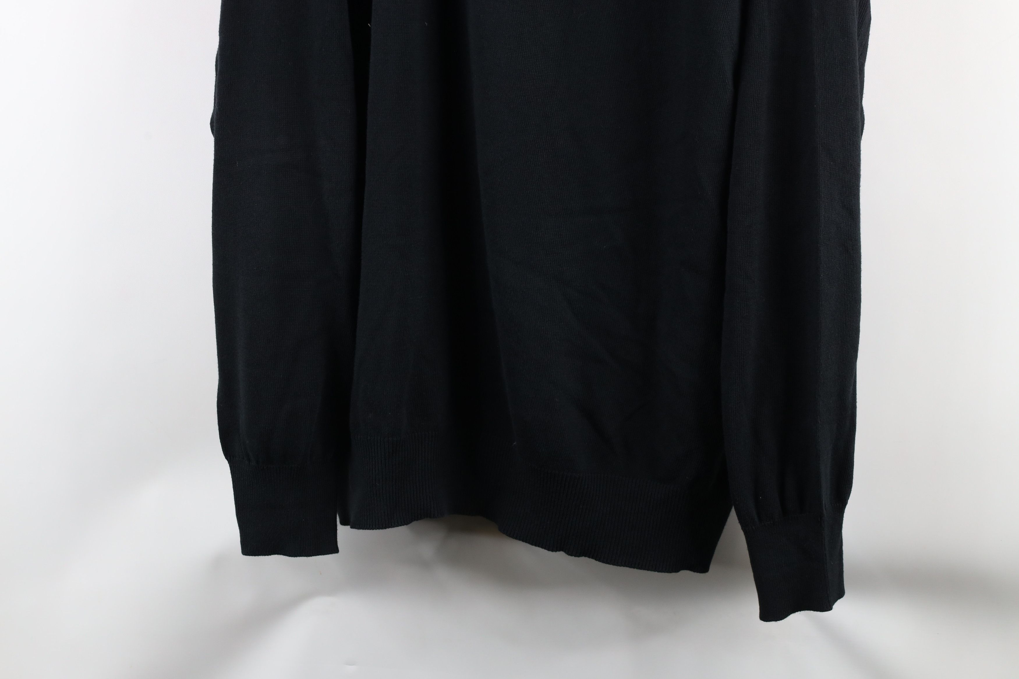 Vintage Vintage 90s Streetwear Blend Knit Mock Neck Sweater Black Size US XL / EU 56 / 4 - 3 Thumbnail