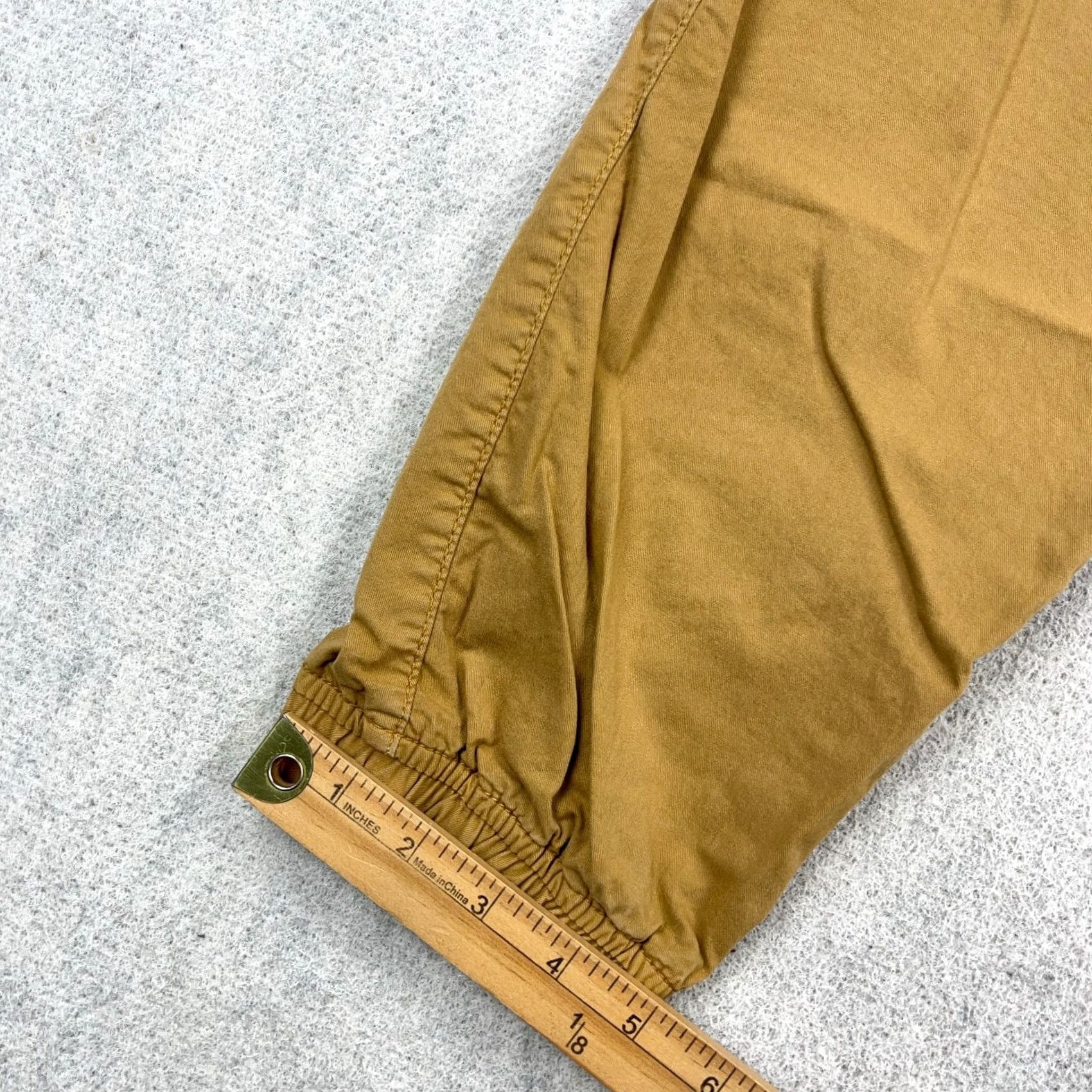 American Eagle Outfitters American Eagle Pants Joggers Men Medium Tan Brown Khaki Drawstring Tapered 33x26 Size US 31 - 6 Thumbnail
