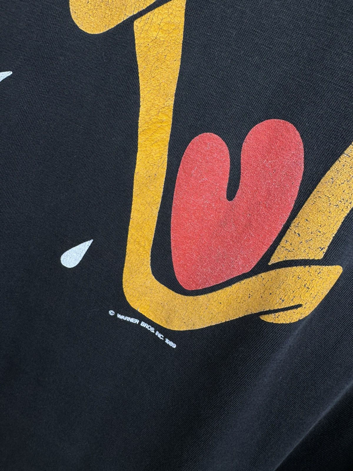 Other Vintage 1989 Daffy Duck Big Face Shirt Black Short Sleeve Size US XL / EU 56 / 4 - 5 Thumbnail