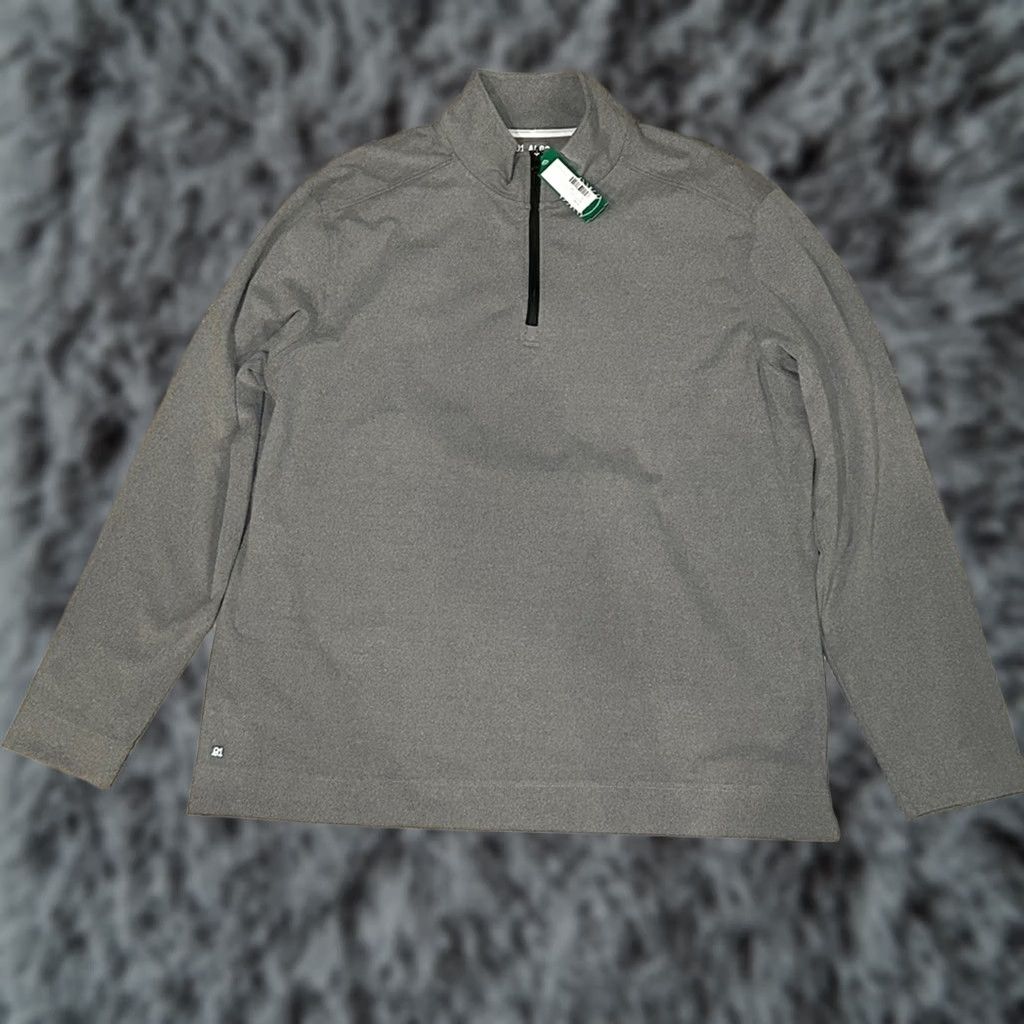 Vintage 01.Algo Alfred Lounge Performance Quick Dry Quarter Zip Pullover 2XL Hoodie Gray Mens Regular 2XL Pullover Hoodie 01.Algo Size US XXL / EU 58 / 5 - 1 Thumbnail