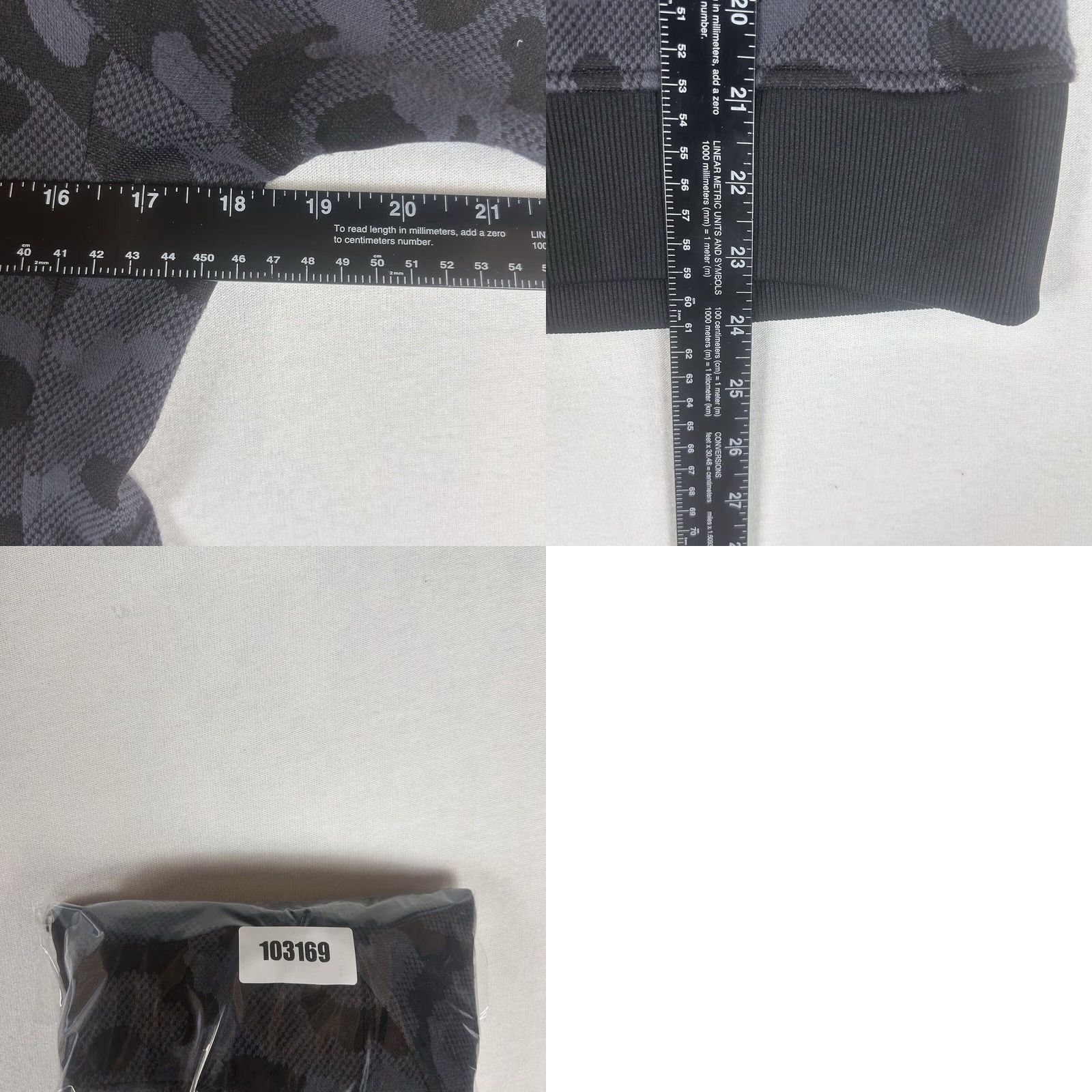 Vintage ZYIA Active Full Zip Hoodie Womens Small Black Gray Camouflage Pockets Zip Front Athletic Shirt (Hoodie) Size S / US 4 / IT 40 - 8 Thumbnail