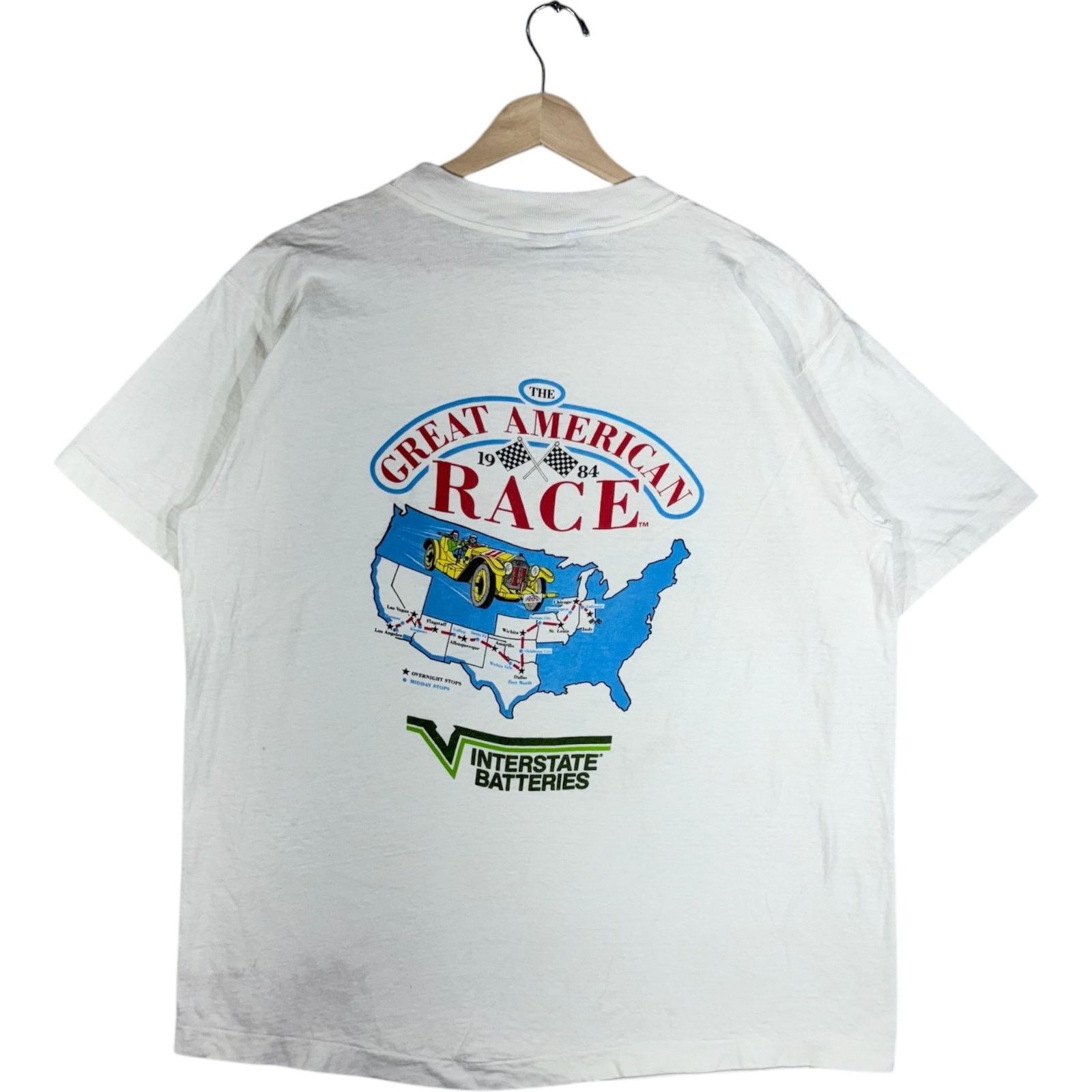 Vintage Vintage The Great American Race Car Tee 1984 XL Size US XL / EU 56 / 4 - 5 Thumbnail