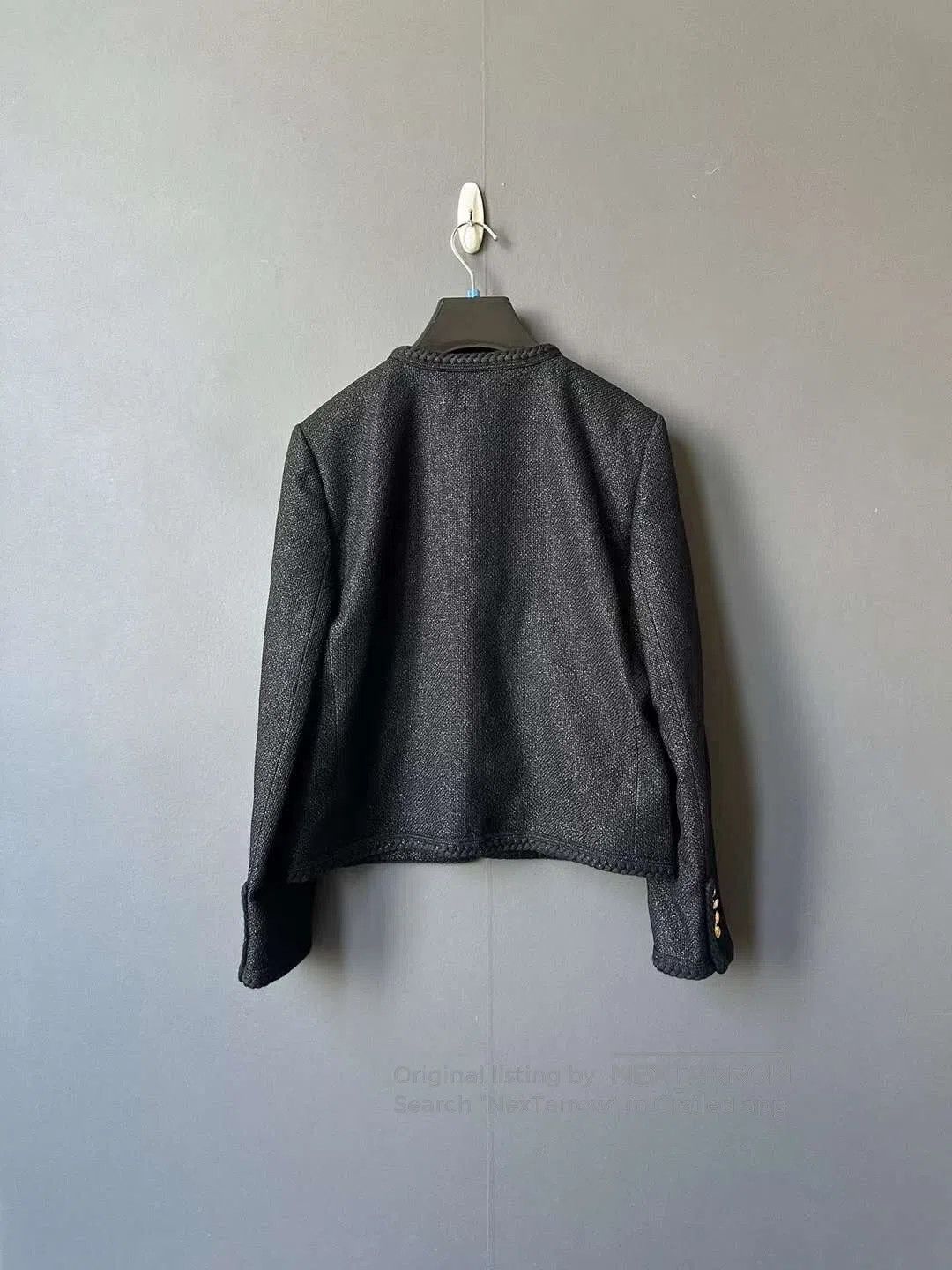 Celine CELINE Black Chanel-Style Gold Button Jacket| Size S / US 4 / IT 40 - 2 Thumbnail
