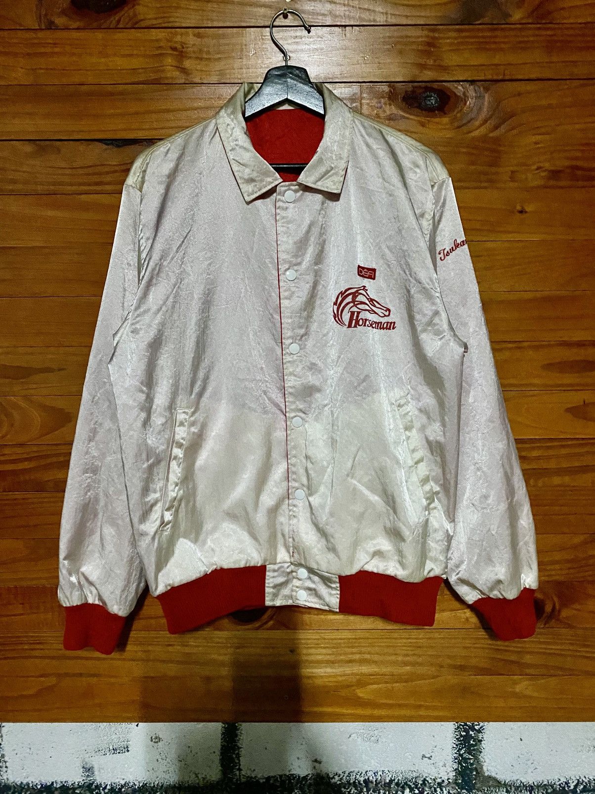 Vintage Vintage Japan Racing Association Horseman Reversible Satin Size US M / EU 48-50 / 2 - 6 Thumbnail