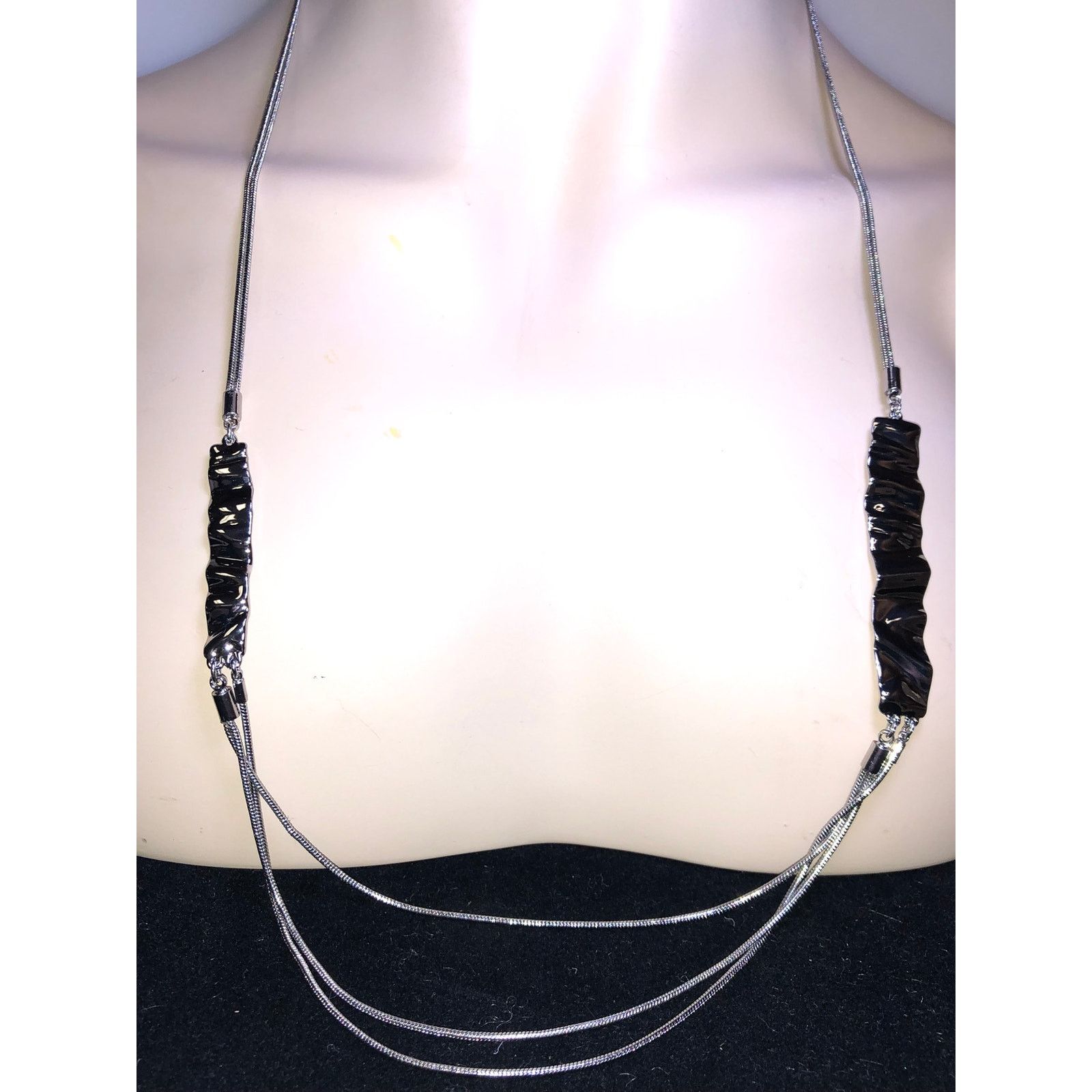 Other CHLOE + ISABEL silver bar triple strand necklace - N187 Size ONE SIZE - 1 Thumbnail