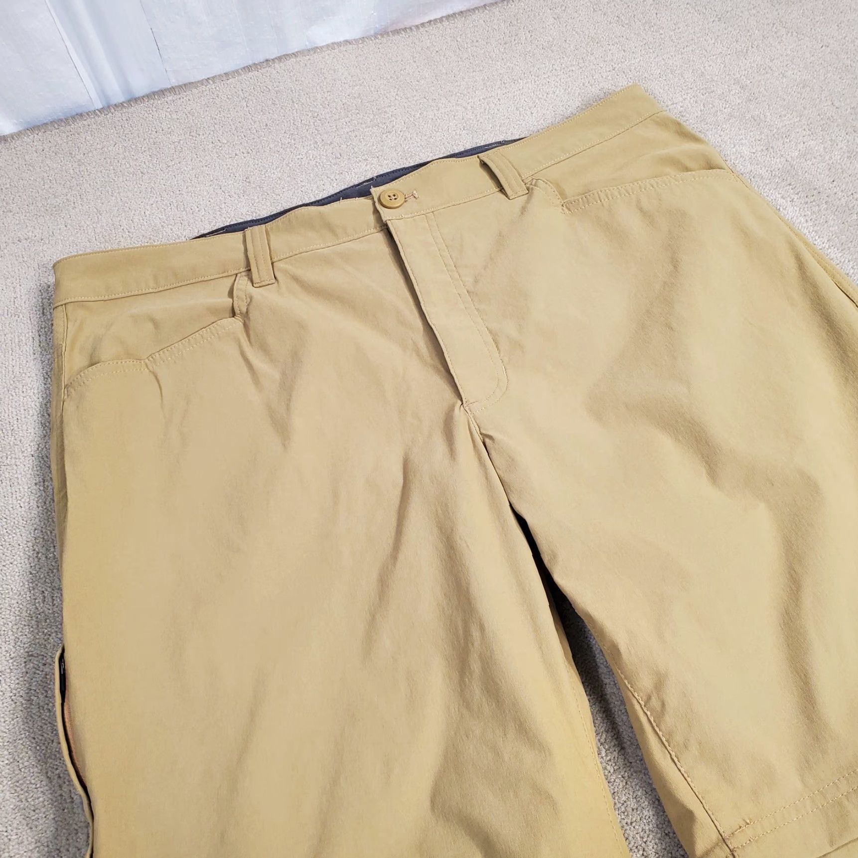 Eddie Bauer Eddie Bauer Pants Mens 38x32 Beige Cargo Performance Stretch Convertible Tech Size US 38 / EU 54 - 2 Thumbnail