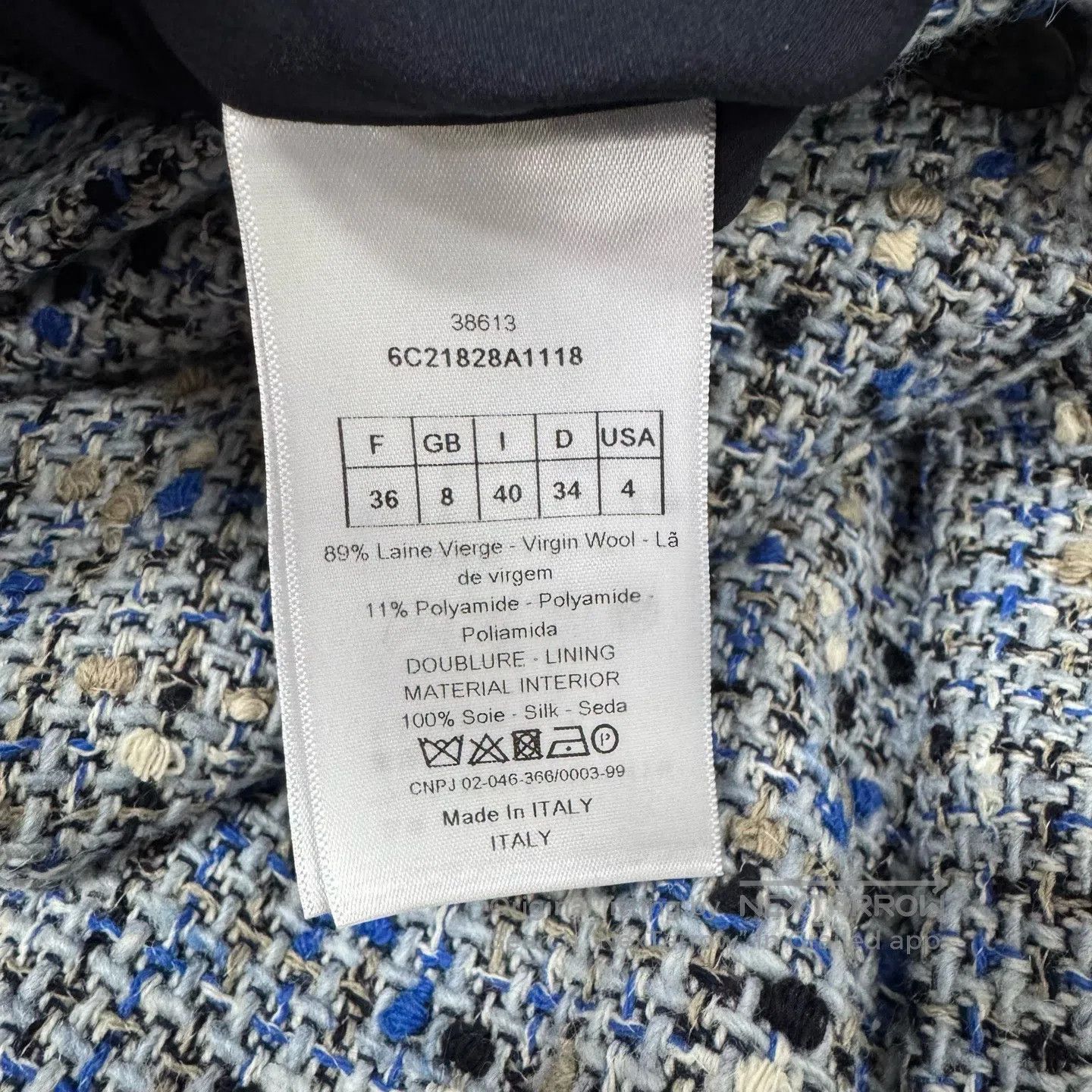 Dior Dior Blue, coarse woolen knit coat| Size S / US 4 / IT 40 - 6 Thumbnail