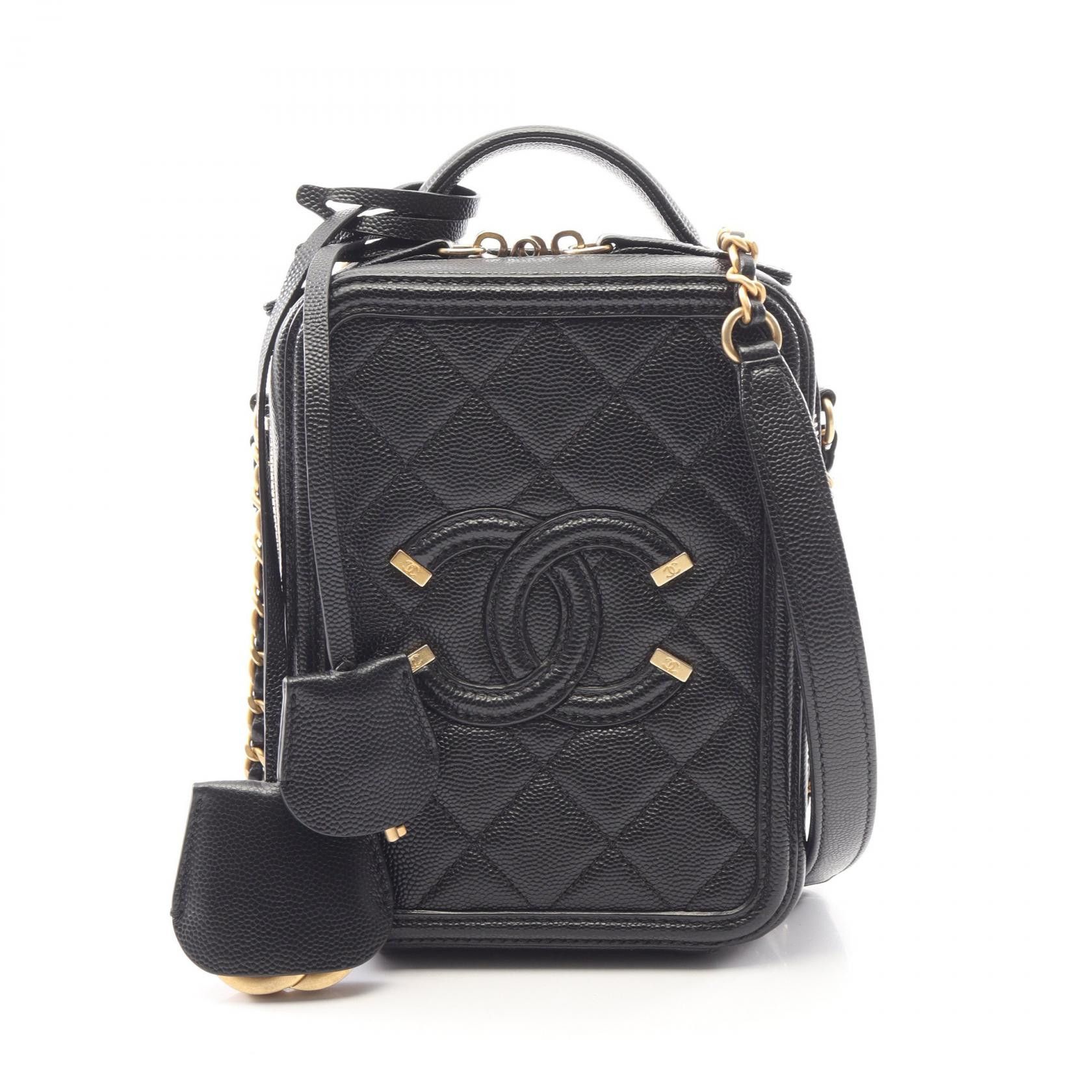 Chanel Chanel CHANEL CC Filigree Grained Calf Shoulder Bag Leather Shoulder Bag AS0988 DUTY FREE for USA Size ONE SIZE - 1 Thumbnail