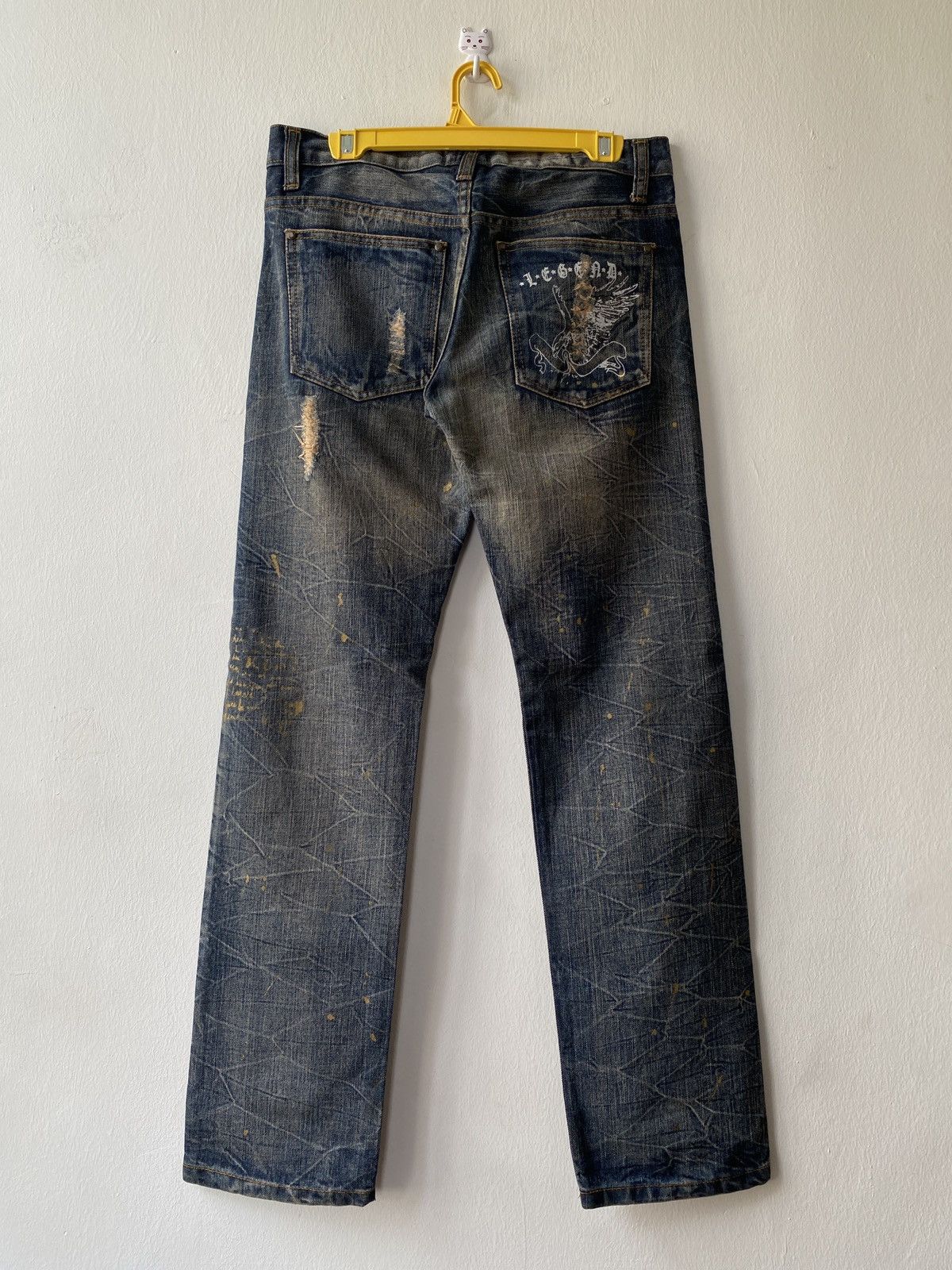 Japanese Brand Japanese Brand Legend Of Glamour Distressed Denim Size US 32 / EU 48 - 2 Thumbnail