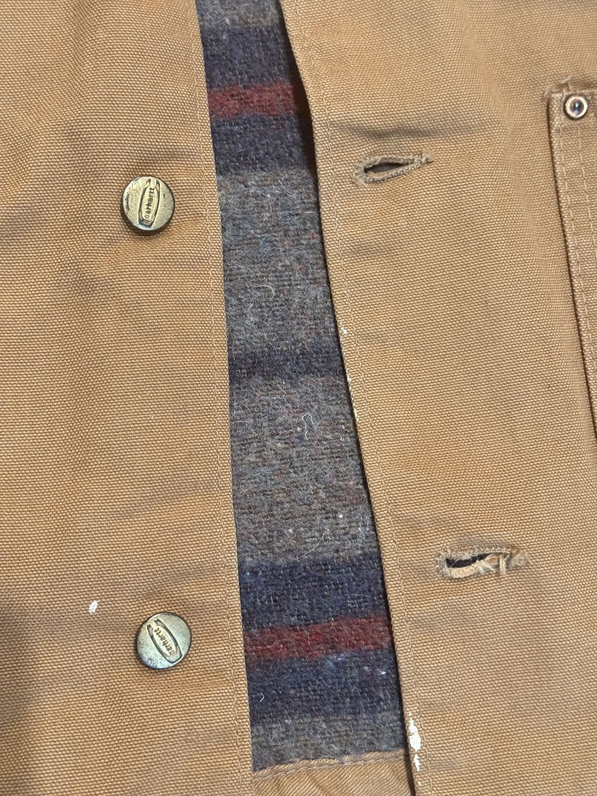 Carhartt 1970s Carhartt Michigan Chore Work Coat (Blanked Lined) Size US L / EU 52-54 / 3 - 3 Thumbnail