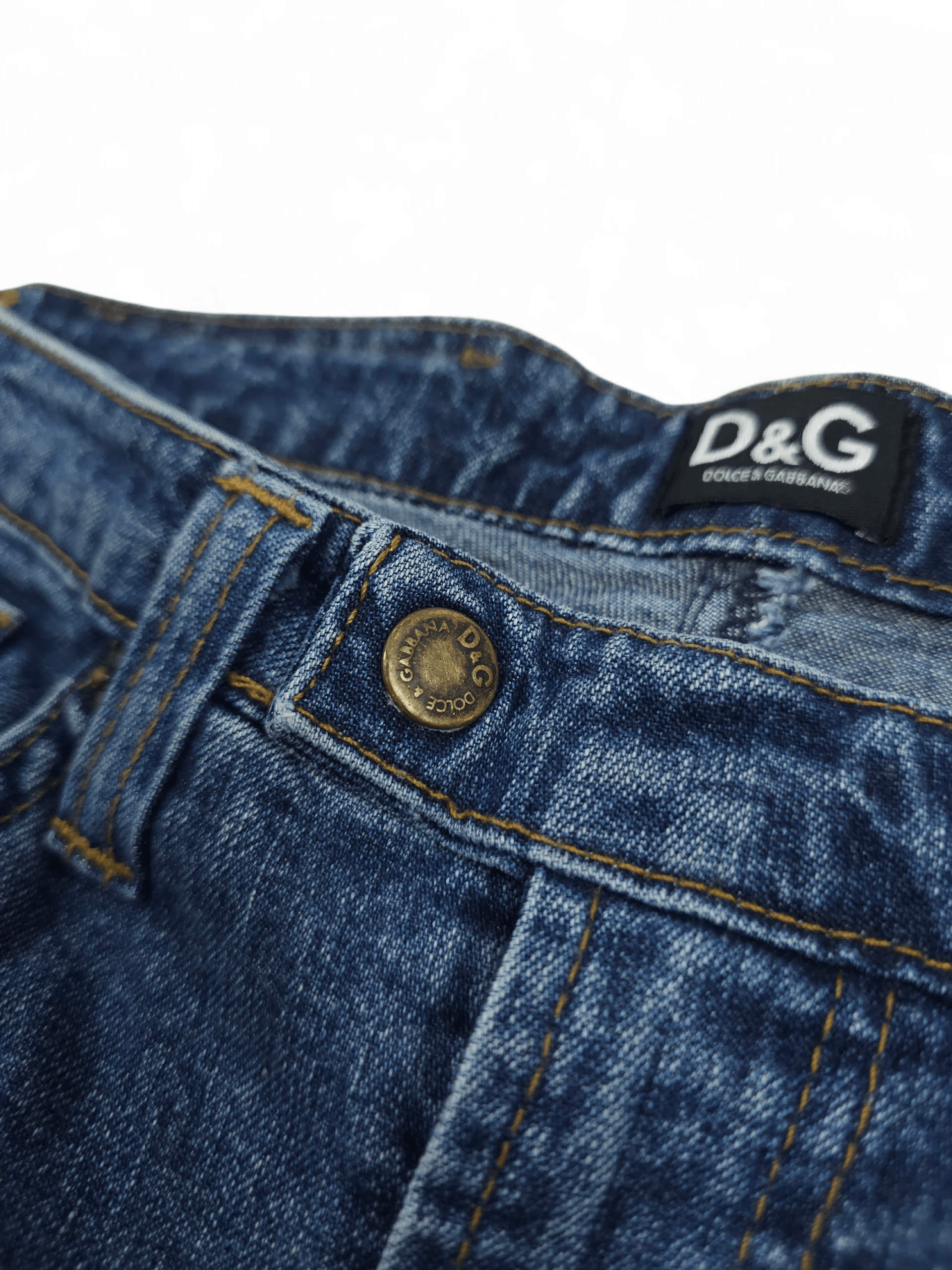 Dolce & Gabbana 💎 Vintage Y2K D&G Dolce & Gabbana Jeans Bootcut Low Rise Size 28" / US 6 / IT 42 - 4 Thumbnail