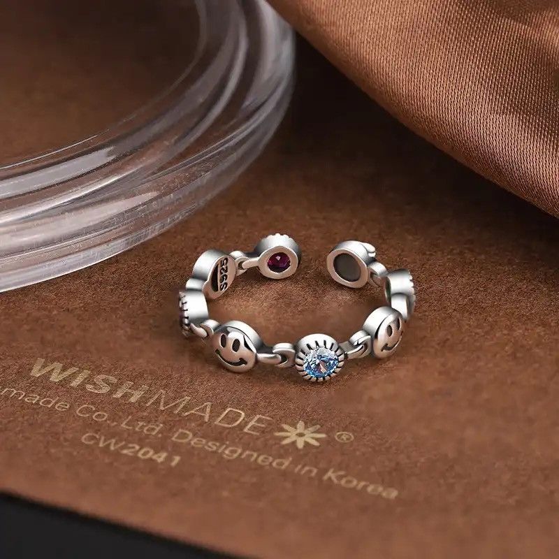 Jewelry Smile Face Rings Size ONE SIZE - 3 Thumbnail