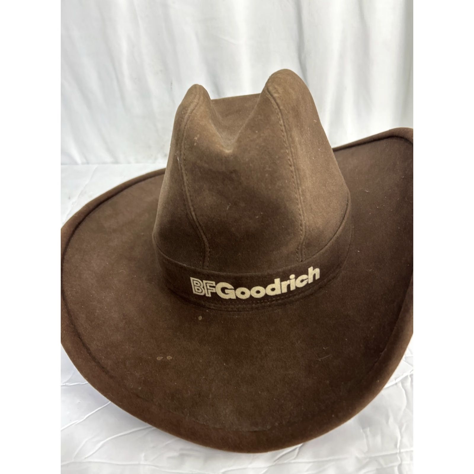 Hoodrich VINTAGE BF GOODRICH Brown Suede Cowboy Hat XL Men Union Made Cowboy Hat XL Brown Western Suede Men Size ONE SIZE - 3 Thumbnail