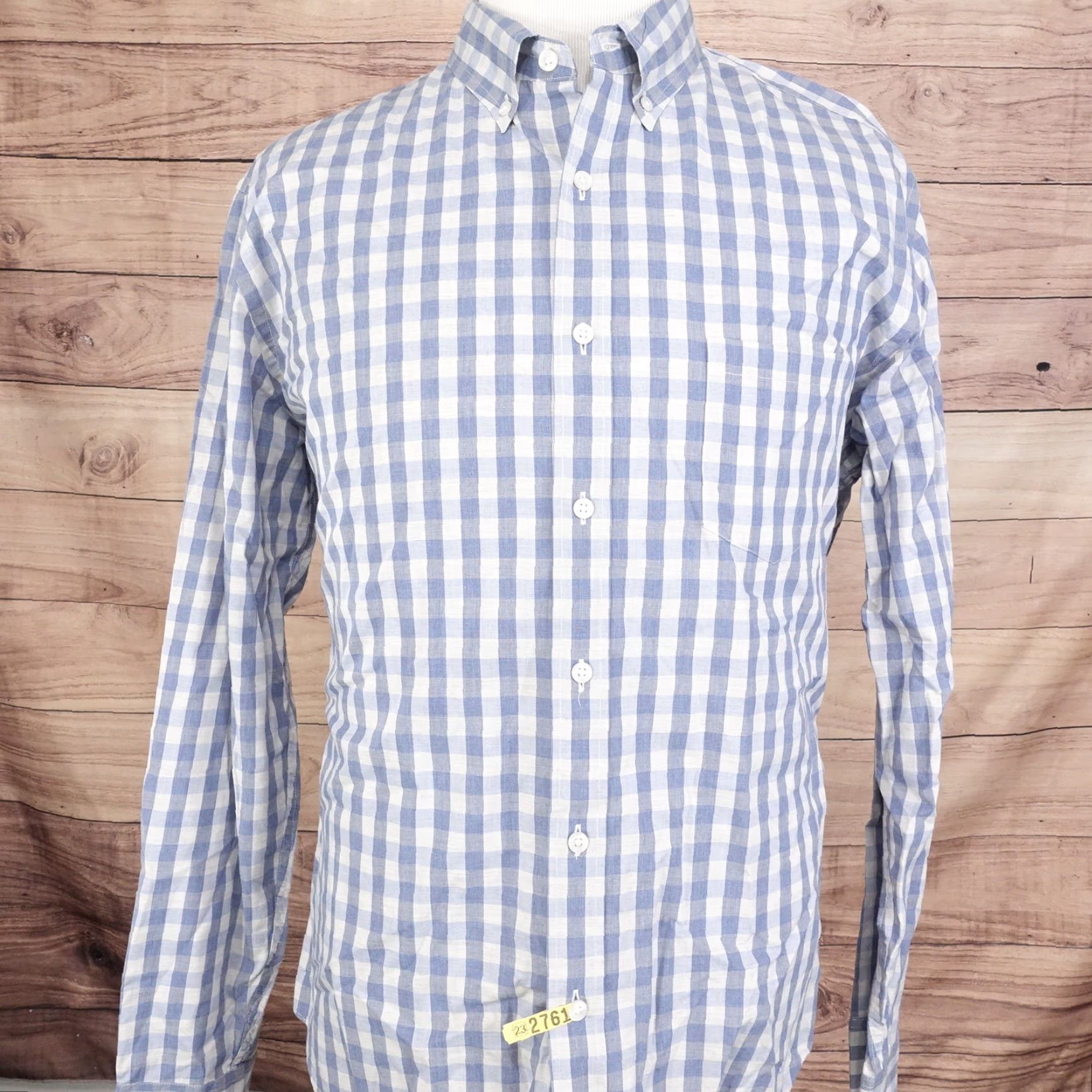 J.Crew J CREW SLIM FIT BLUE CHECK LONG SLEEVE BUTTON DOWN SHIRT MENS SIZE XL Size US XL / EU 56 / 4 - 3 Thumbnail