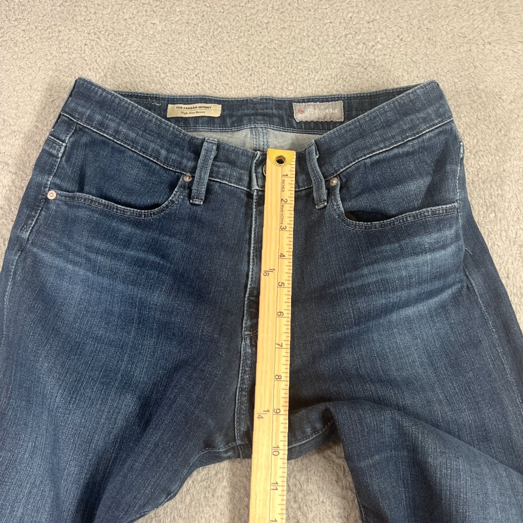 Vintage AG Adriano Goldschmied Jeans Womens 29 Regular High Rise Skinny 5-Pocket Blue Denim Size 29" - 3 Thumbnail