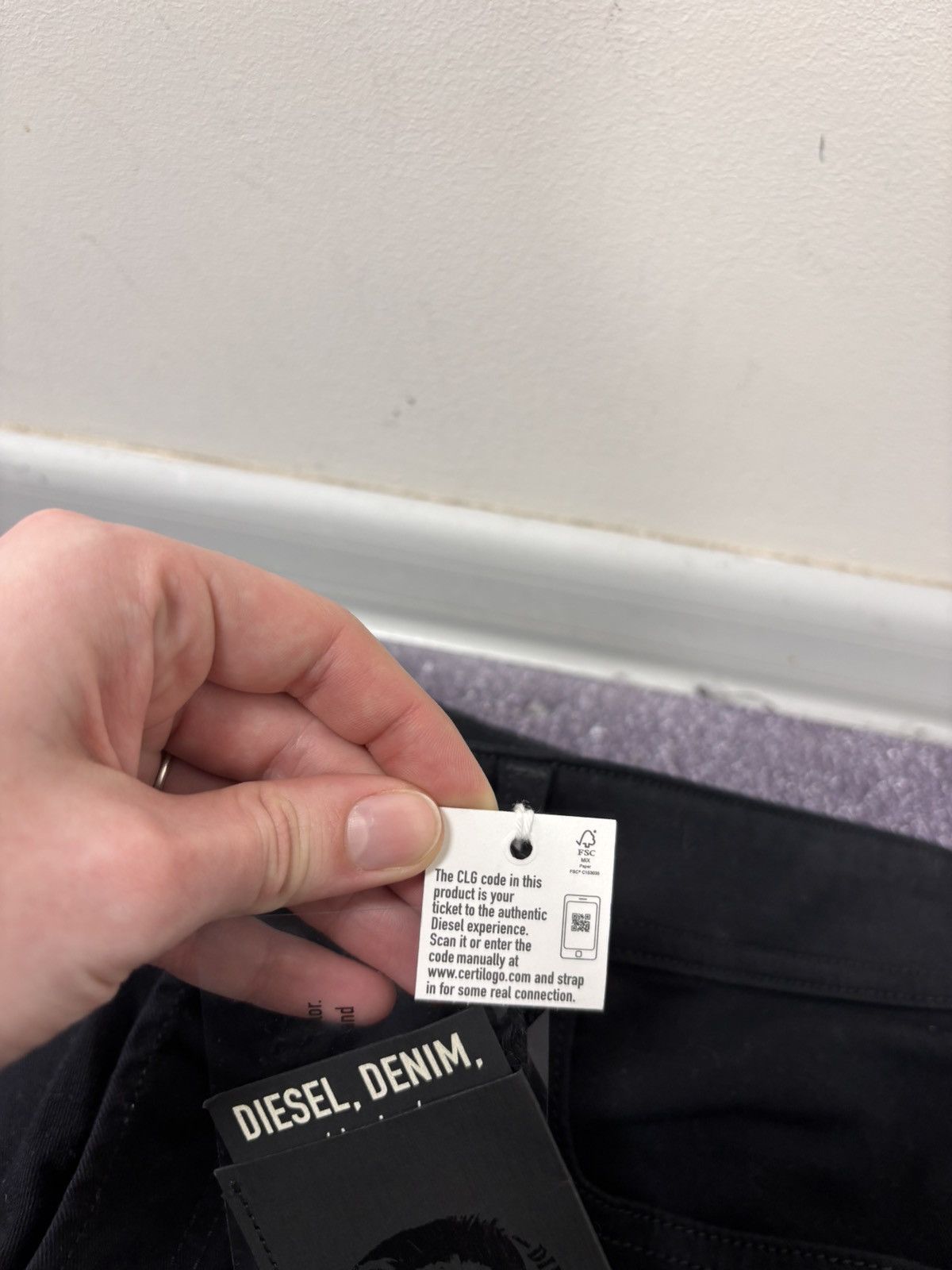 Diesel Diesel Sleenker NWT Men’s Skinny Jeans Stretch Denim Black Size US 29 - 7 Thumbnail