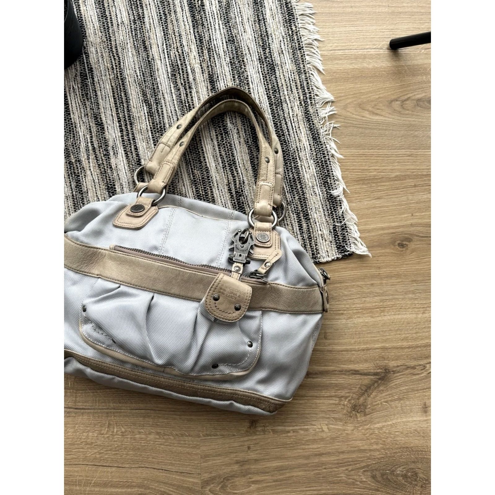 George Gina & Lucy VINTAGE GGL George Gina & Lucy Tote Bag Women Medium Gray Clay 90s City Classic Retro Designer US Streetwear Tote Bag Size ONE SIZE - 3 Thumbnail