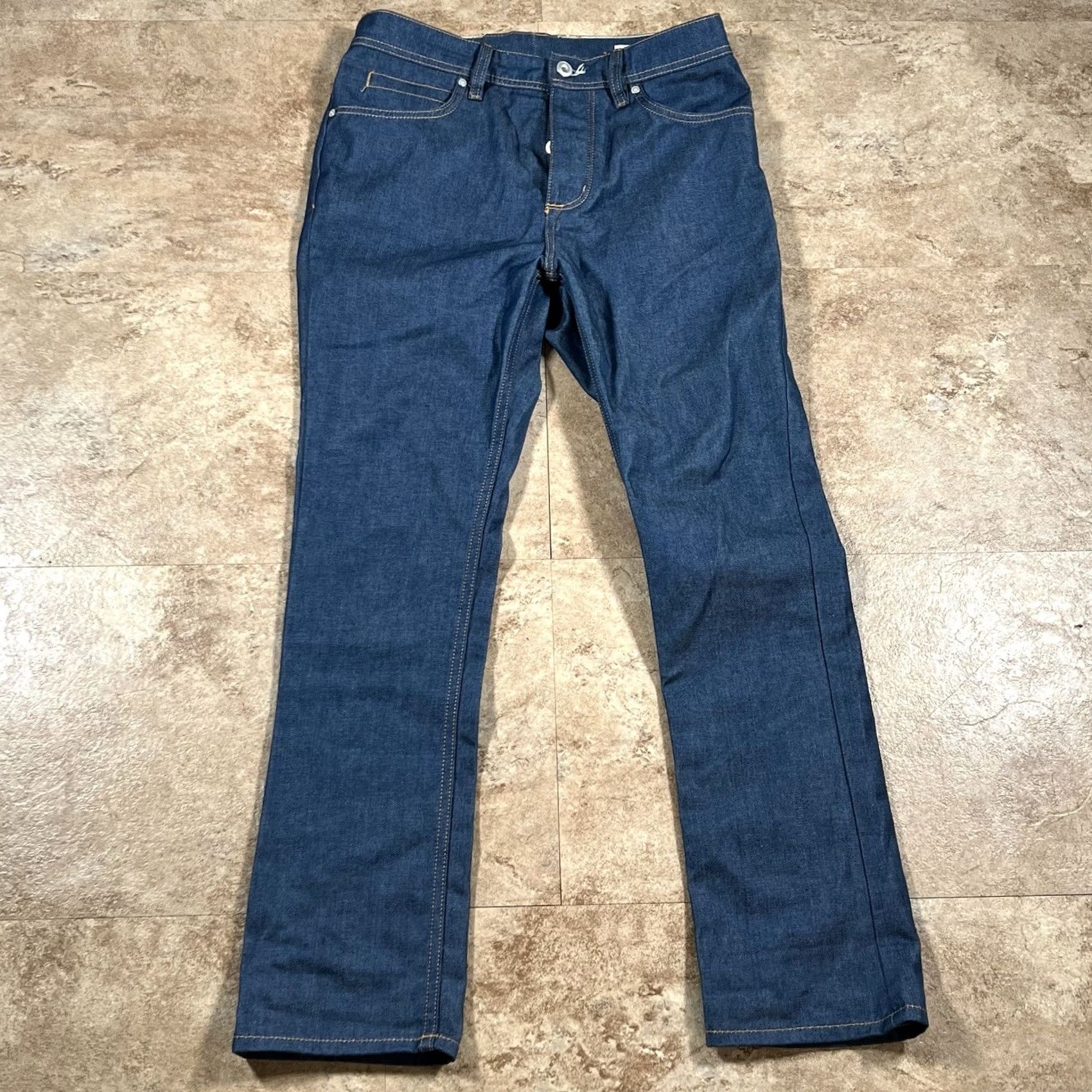 Zara Zara Jeans Men Blue Denim Size 29 32 Inseam Straight Denim Jeans Mens 29 Blue defecto Size US 29 - 2 Thumbnail