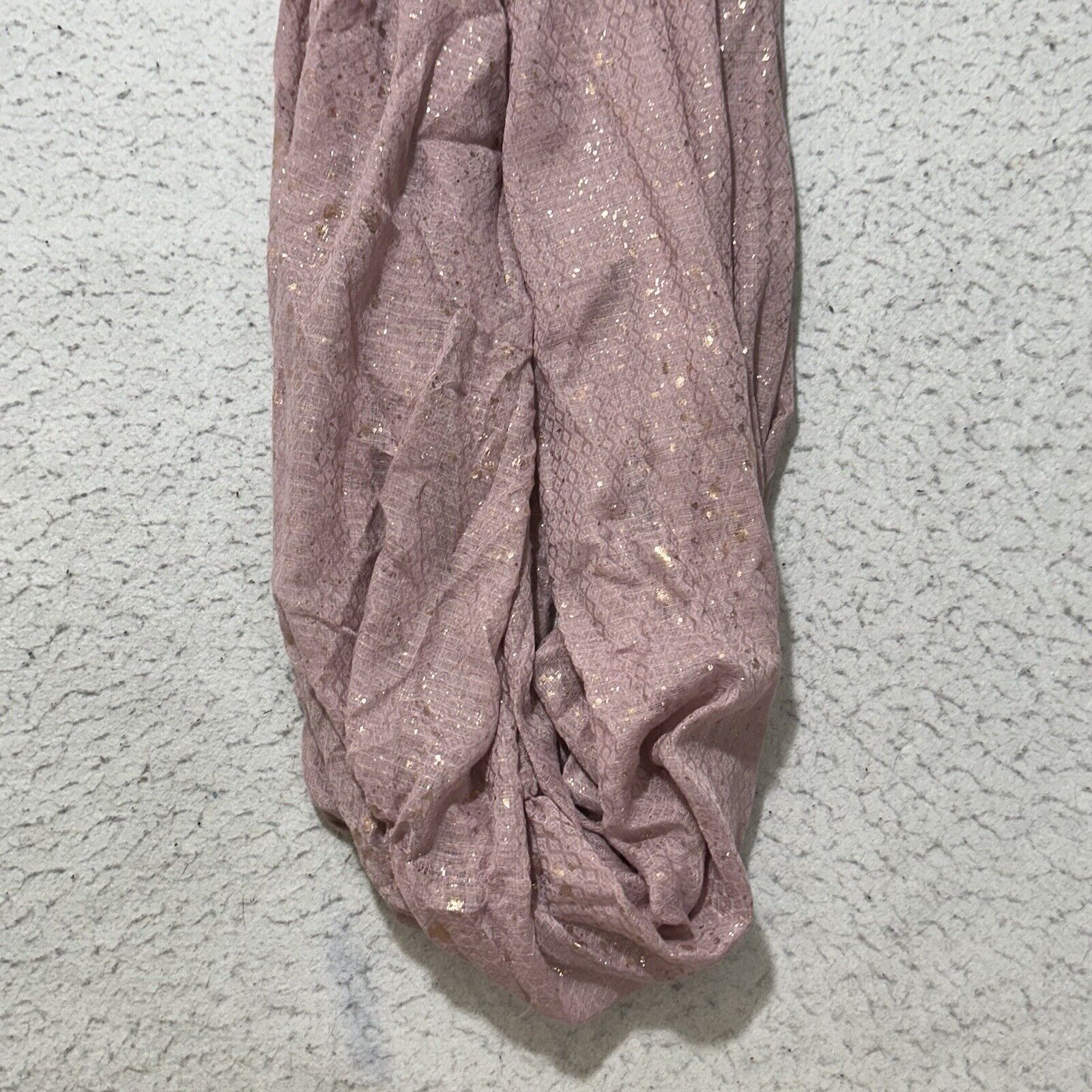 Merona Merona Infinity Scarf Women's Pink Glitter Sparkle Size ONE SIZE - 3 Thumbnail