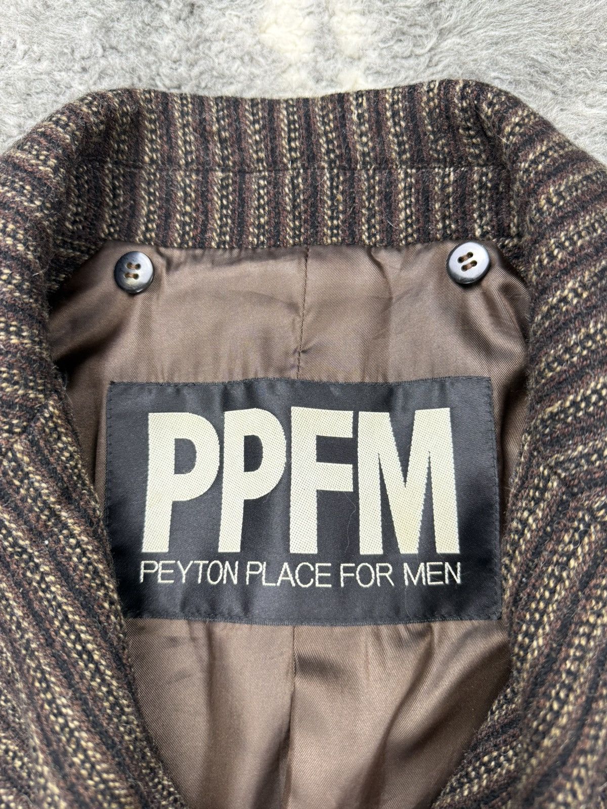 Beauty Beast Vintage 90s PPFM Big Label Double Breasted Wool Long Coat Size US M / EU 48-50 / 2 - 6 Thumbnail