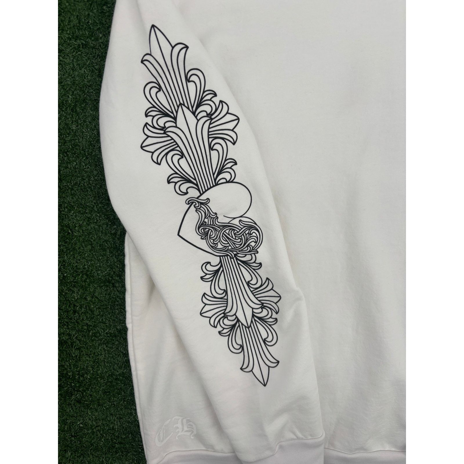 Chrome Hearts Chrome Hearts "Love You" Letter White Crewneck Sweater XL Size US XL / EU 56 / 4 - 2 Thumbnail