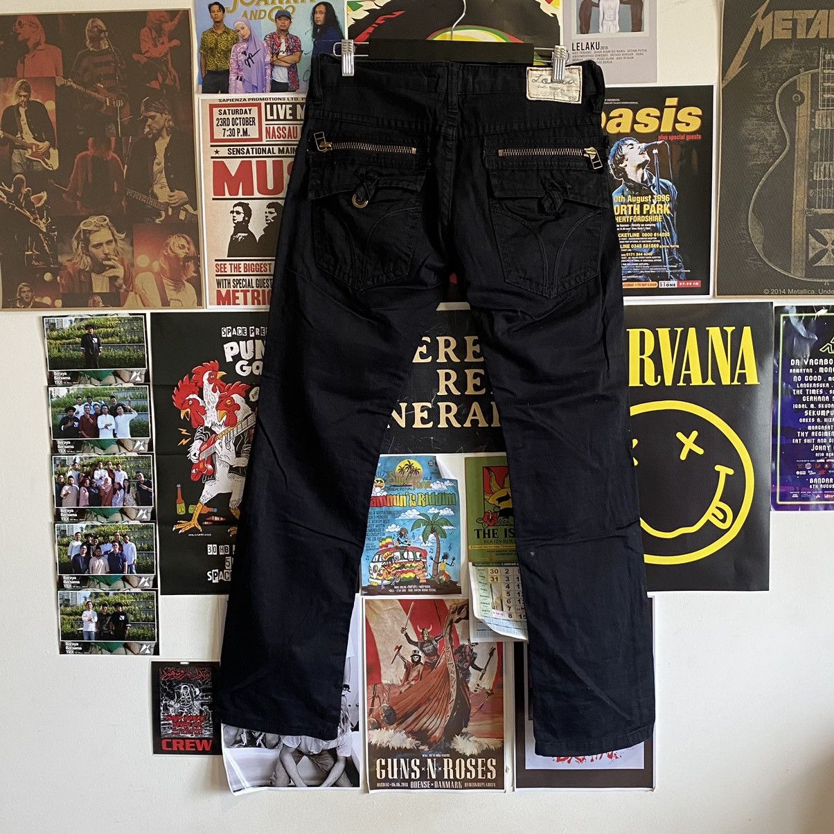 Vintage Vintage Lolita Black Denim Jeans Size US 32 / EU 48 - 6 Thumbnail