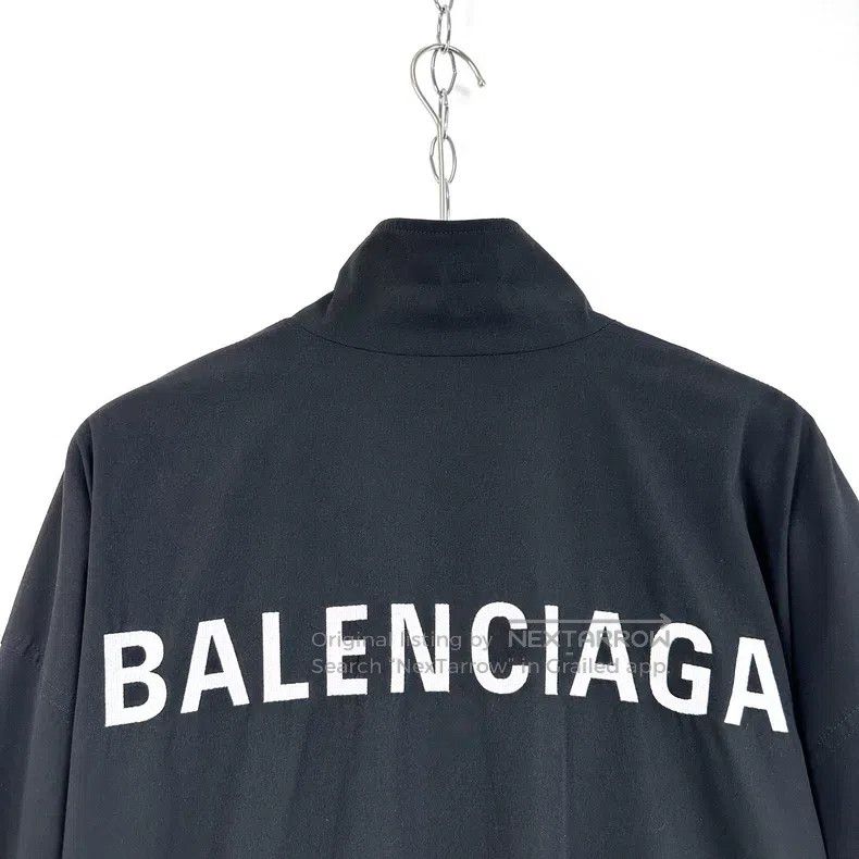 Balenciaga Balenciaga Black Letter Printed Stand Collar Jacket Size US L / EU 52-54 / 3 - 7 Thumbnail