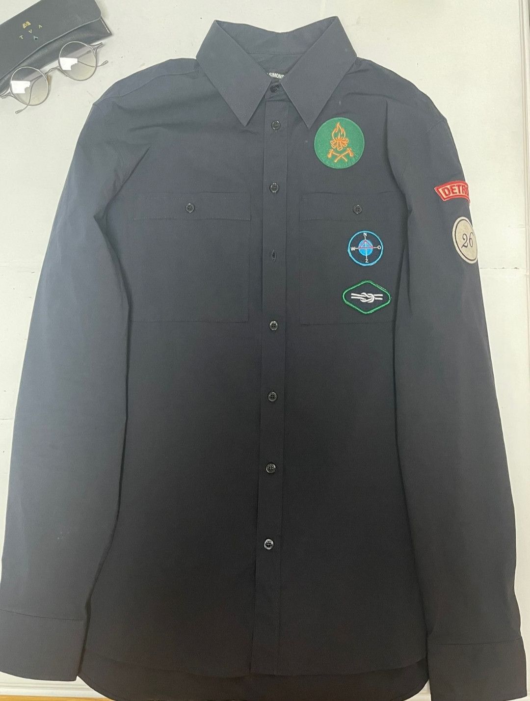 Raf Simons Raf Simons Shirt Navy-2505 Size US M / EU 48-50 / 2 - 1 Thumbnail