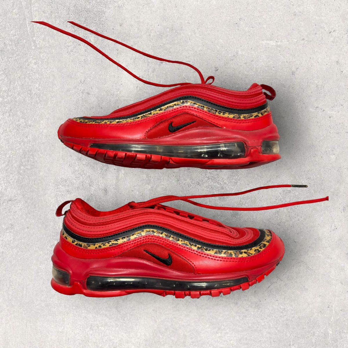 Red and leopard air max 97 deals