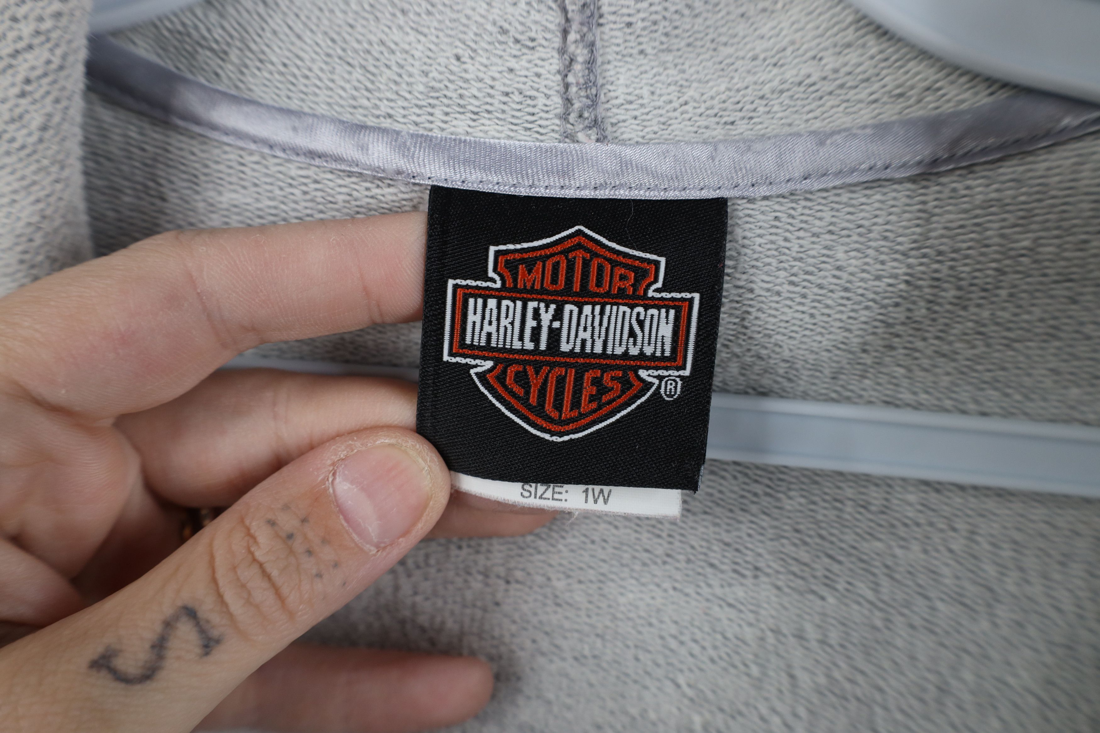 Harley Davidson Vintage Harley Davidson French Terry Hoodie Sweatshirt Size XL / US 12-14 / IT 48-50 - 13 Thumbnail