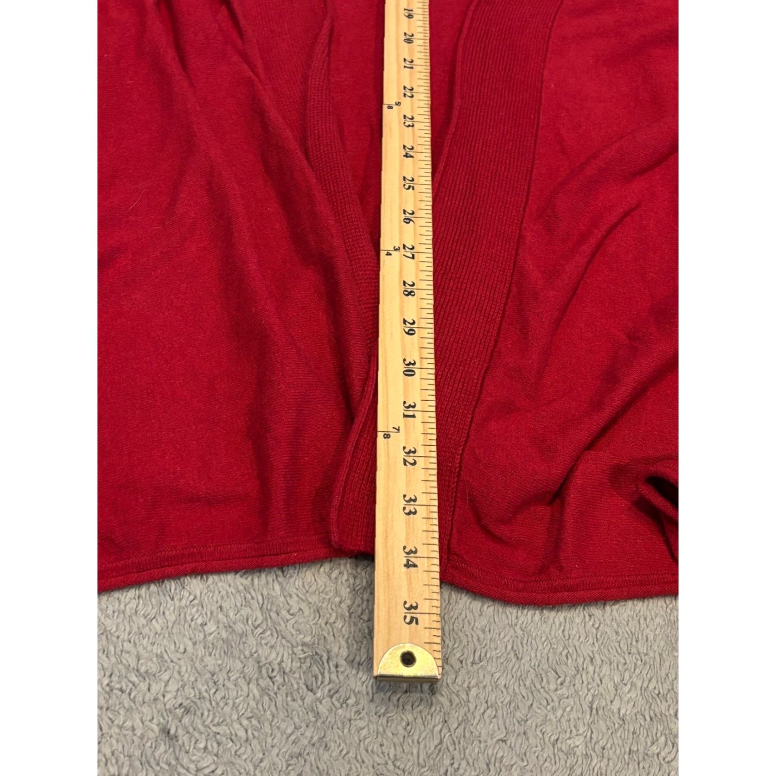 J. Jill J Jill Purejill Cardigan Open Duster Red XL Long Sleeve Womens Sweater Size XL / US 12-14 / IT 48-50 - 4 Thumbnail