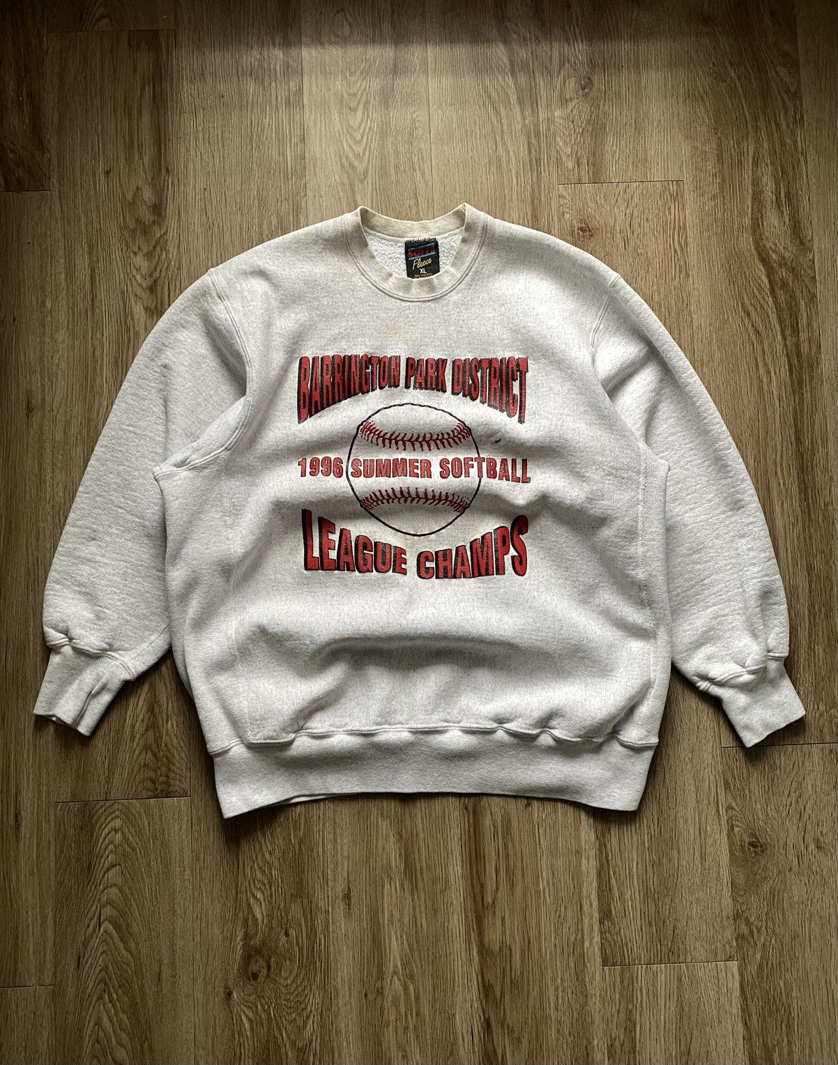 Vintage Vintage 90s Softball Summer Team Crewneck Sweatshirt Size US XL / EU 56 / 4 - 1 Thumbnail