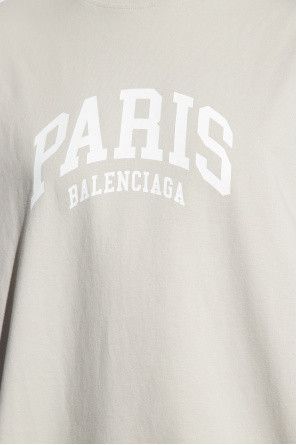 Balenciaga o1la1rc1a0824 Cities Paris T-Shirt Medium Fit in Light Grey Size M / US 6-8 / IT 42-44 - 2 Thumbnail